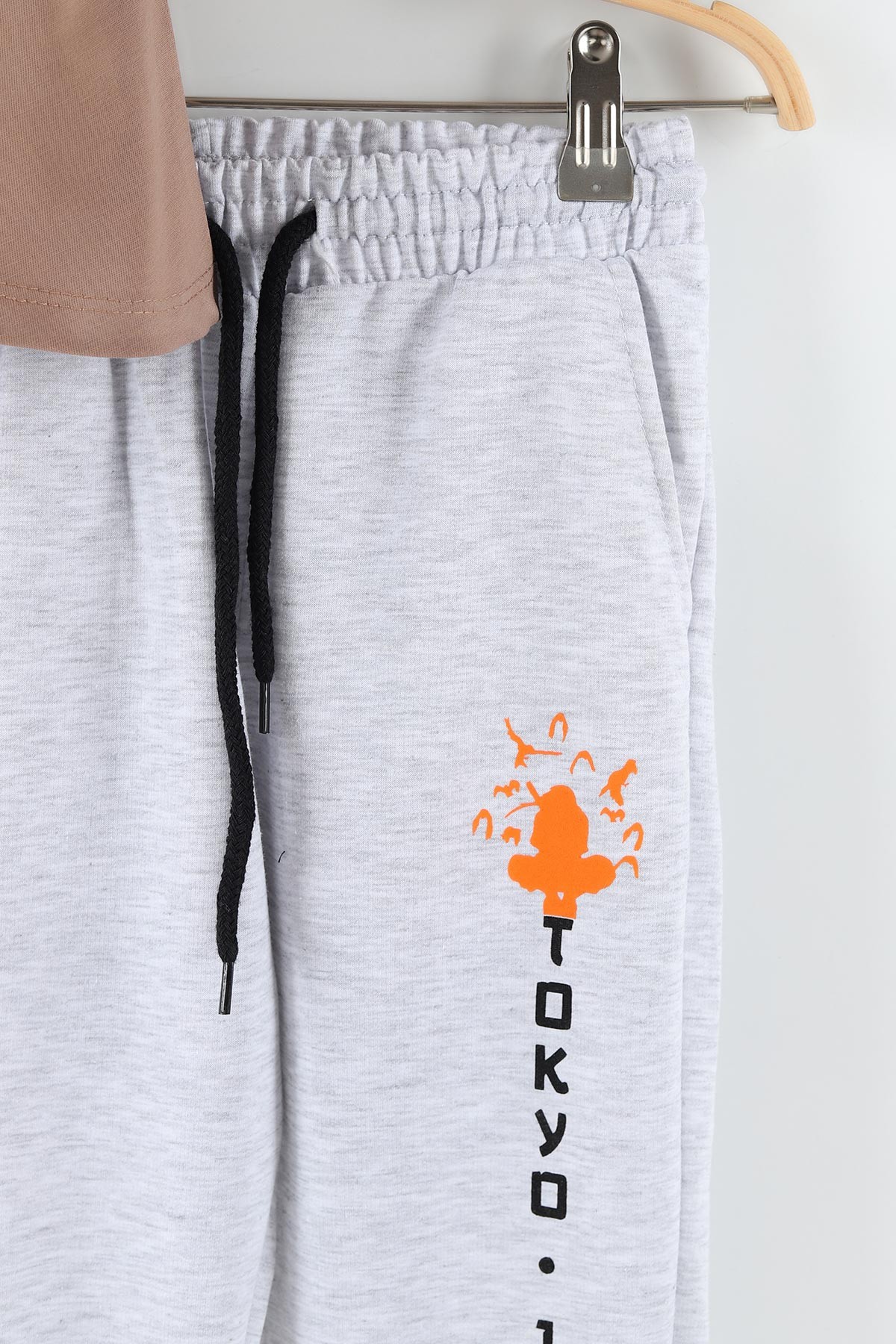 Kahverengi (3-7 Yaş) Tokyo Baskılı Erkek Çocuk Takım 165957