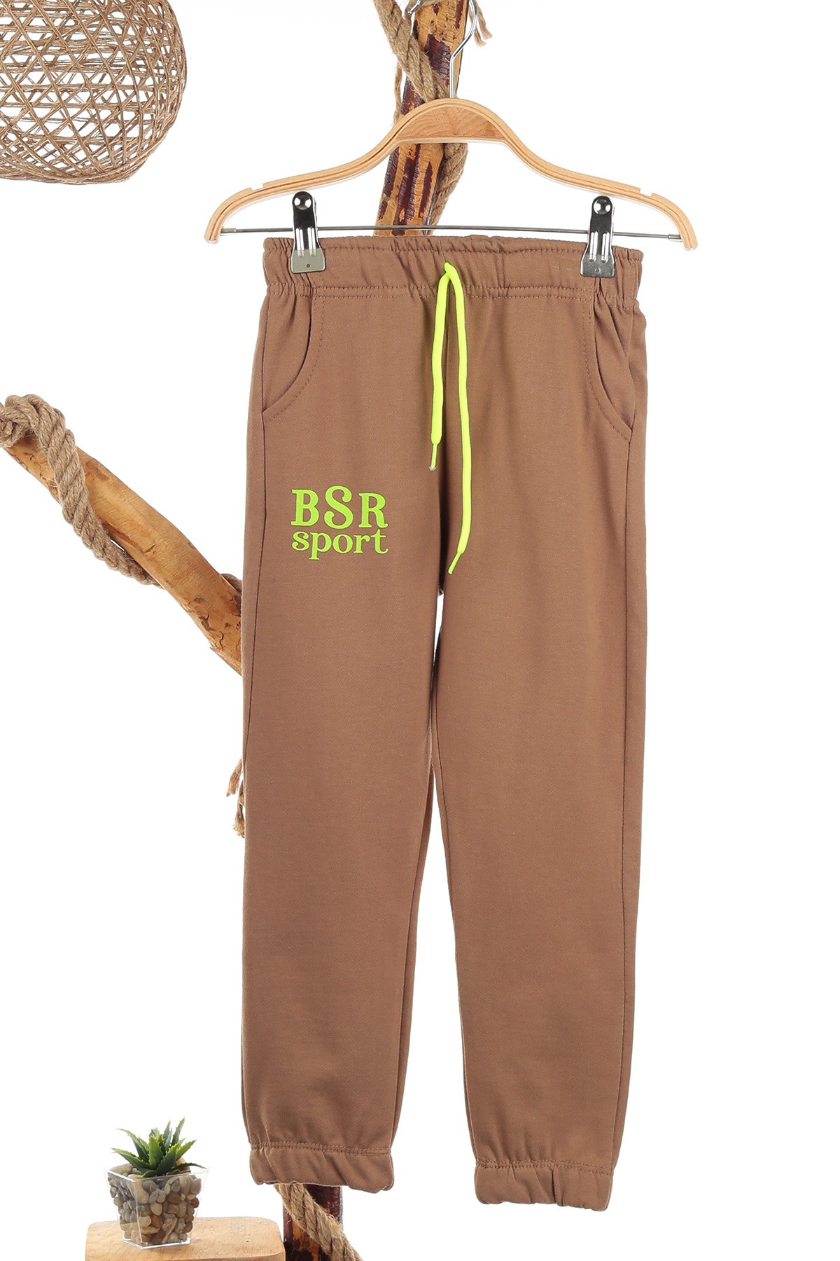Kahverengi (6-9 Yaş) Bsr Sport Baskılı Kız Çocuk Takım 139572