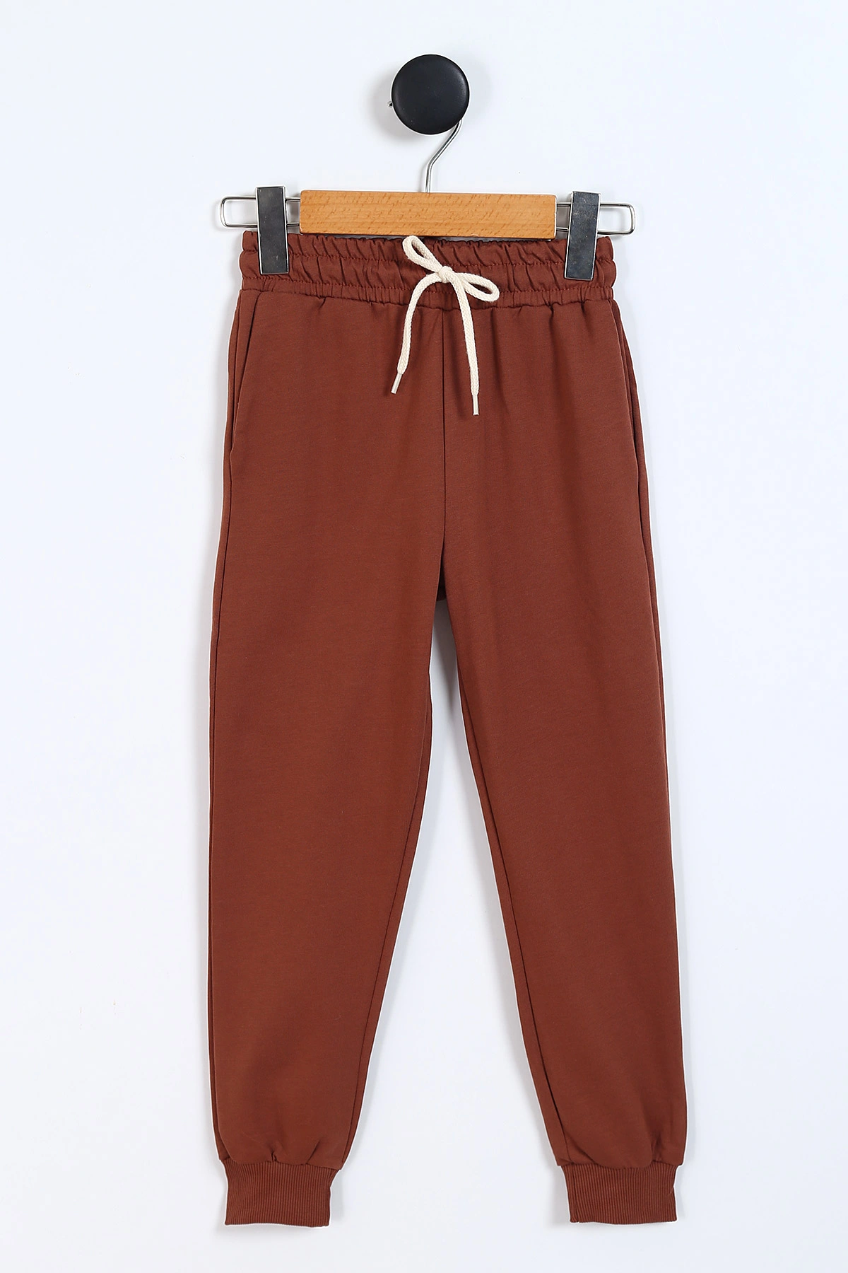 Kahverengi (6-9 Yaş) Sktd Baskılı Kapüşonlu Hırkalı Erkek Çocuk Takım 337141