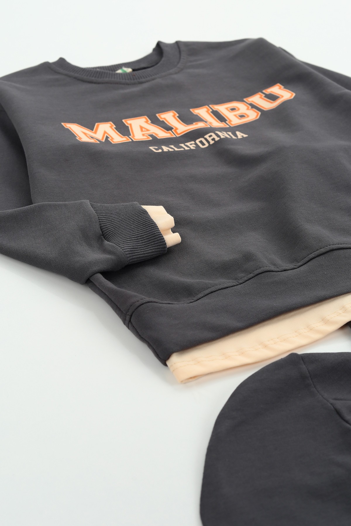 Antrasit (7-11 Yaş) Malibu Erkek Çocuk 3'lü Takım 128779