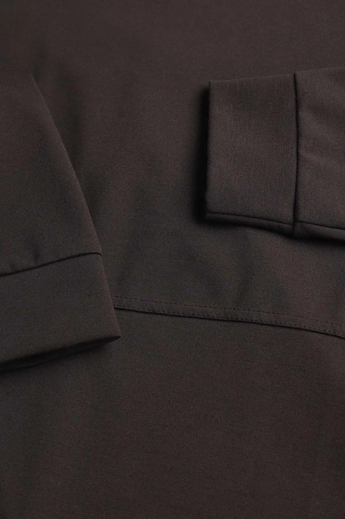Kahverengi Bisiklet Yaka Uzun Kollu Erkek Sweatshirt 396981