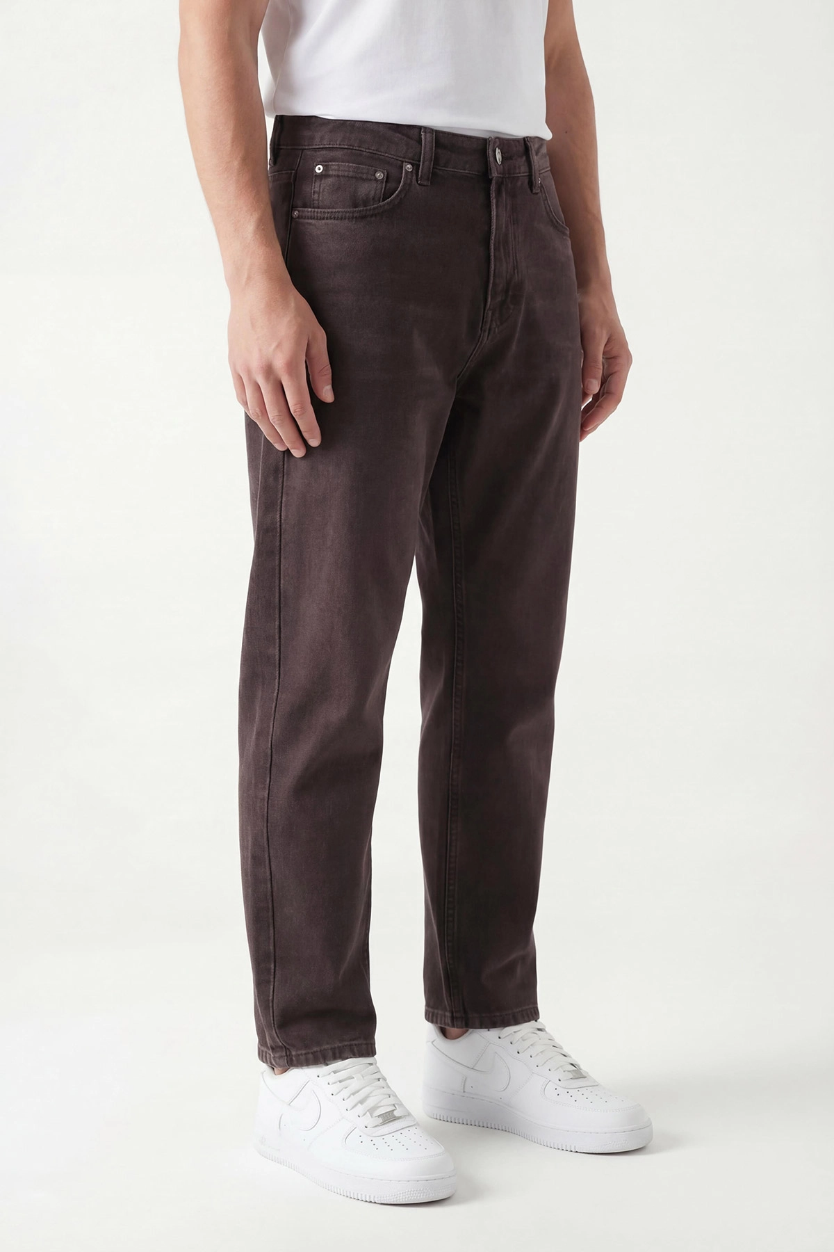 Kahverengi Boyfriend Erkek Kot Pantolon 430748