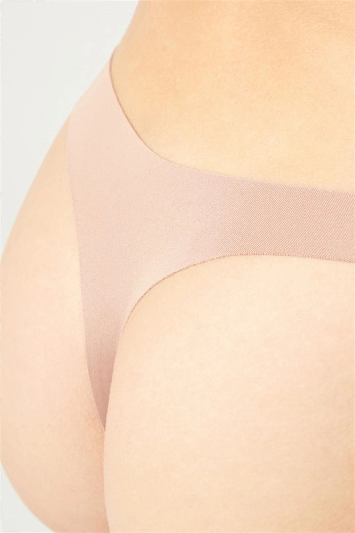Kahverengi CH0610 Basic Klasik Lazer Kesim Kadın Tanga Külot 237150