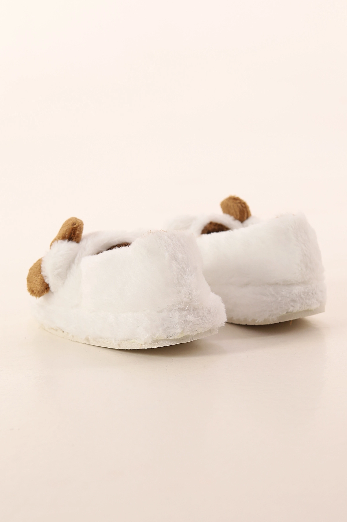 Kahverengi Ekru ( 30 - 35 ) Peluş Figürlü Kız Çocuk Panduf 391085
