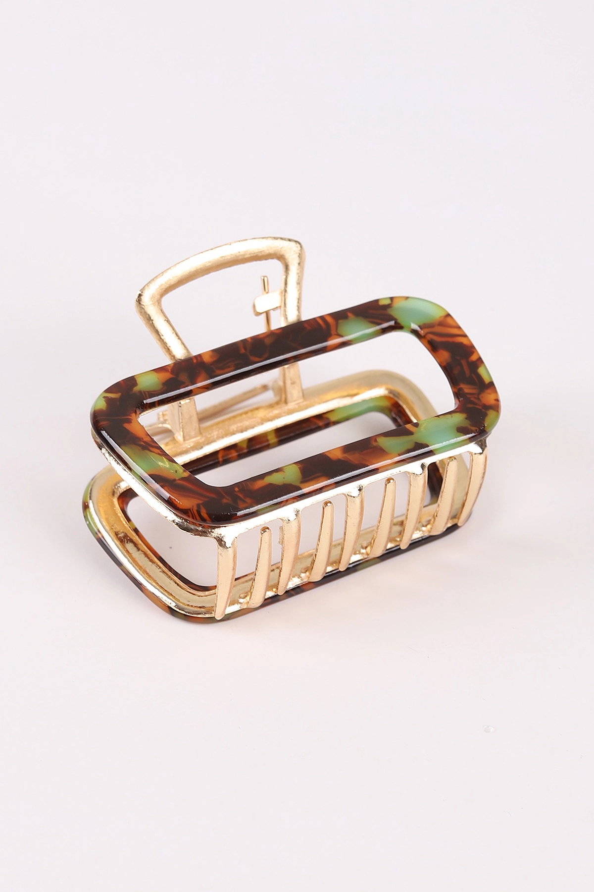 Kahverengi Kare Model Metal Mandal Toka 464333