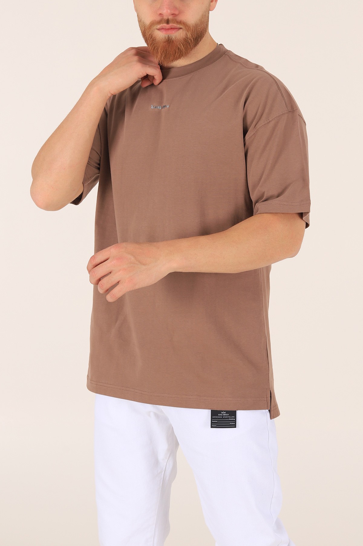Kahverengi Labish Styles Baskılı Tişört 165656