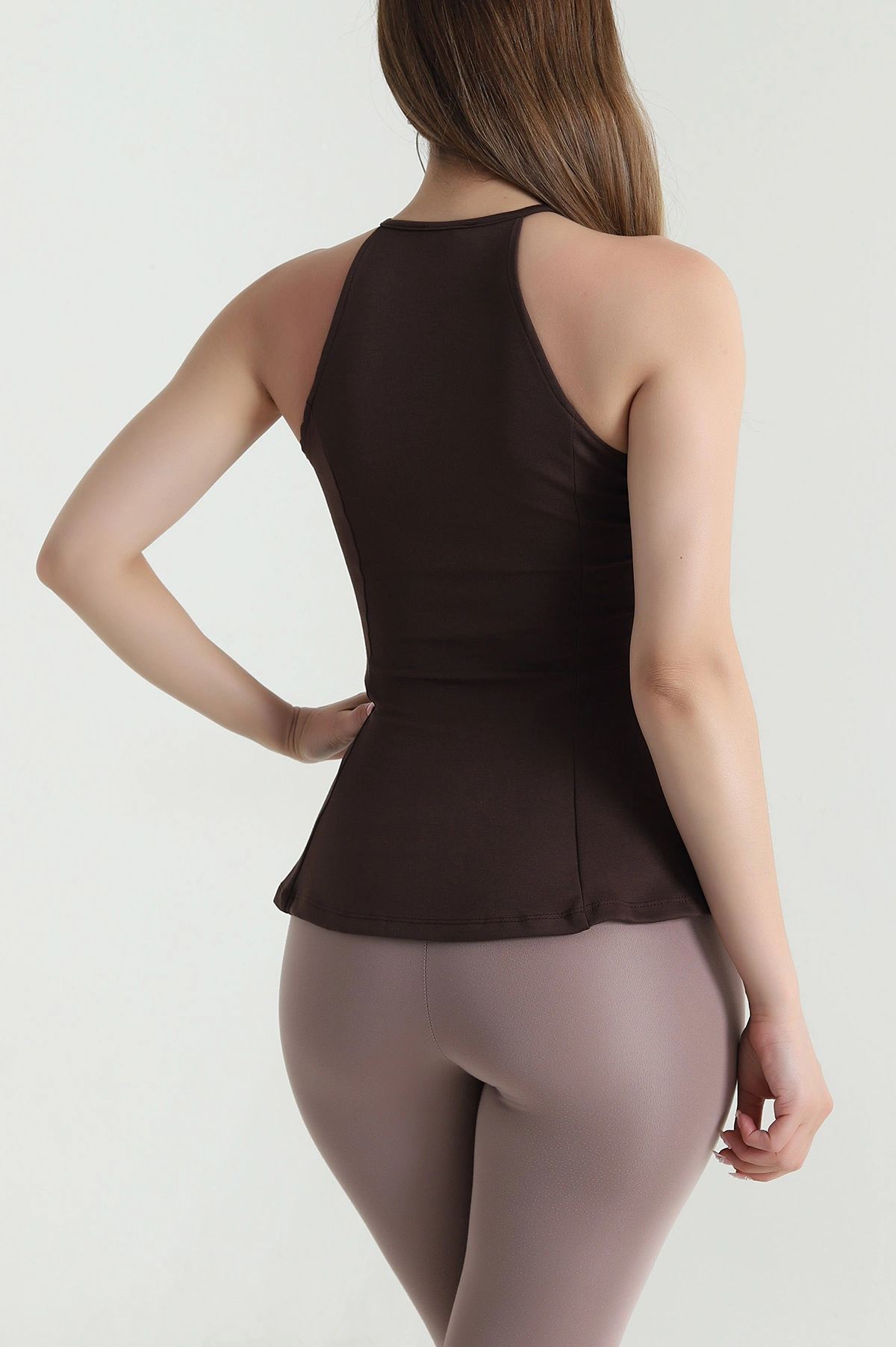 Kahverengi Likralı Modal Kadın Bluz 476038
