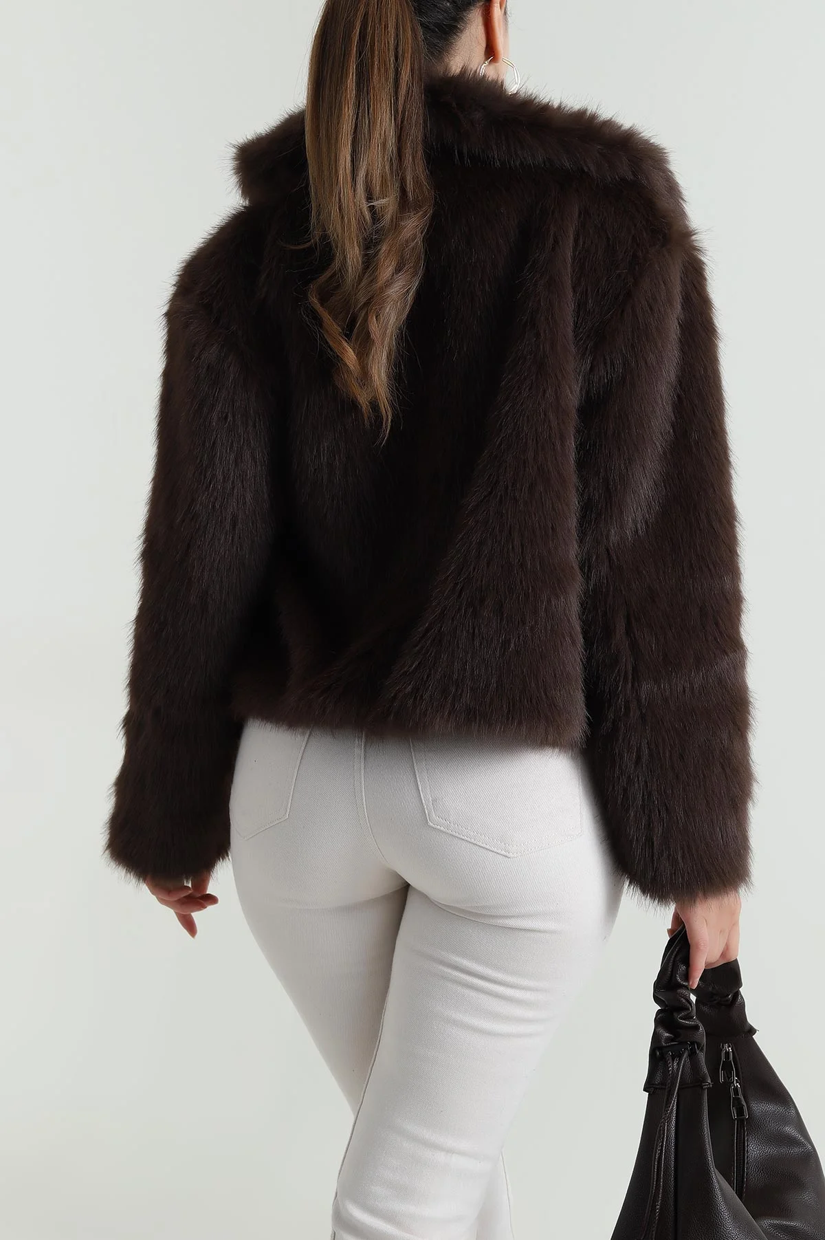 Kahverengi Lolita Kürk Kadın Mont 484158