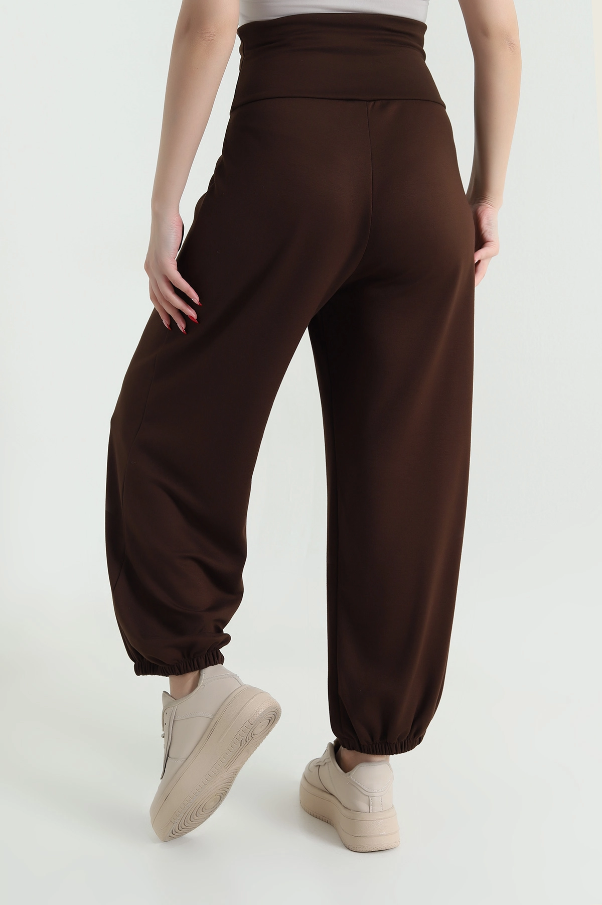 Kahverengi Paça Lastikli Oysho Kadın Pantolon 437908