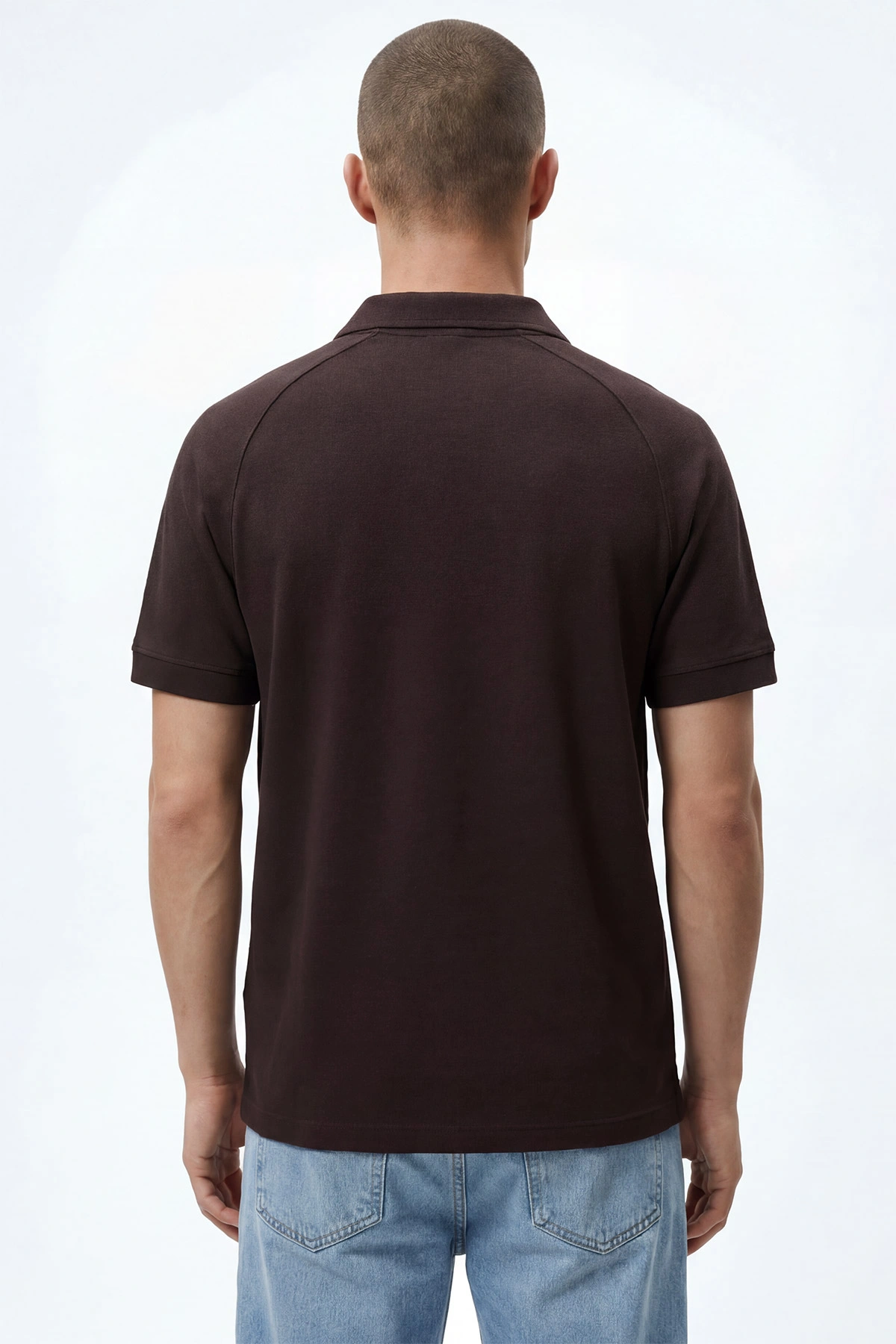 Kahverengi Polo Yaka Erkek Tişört 435484