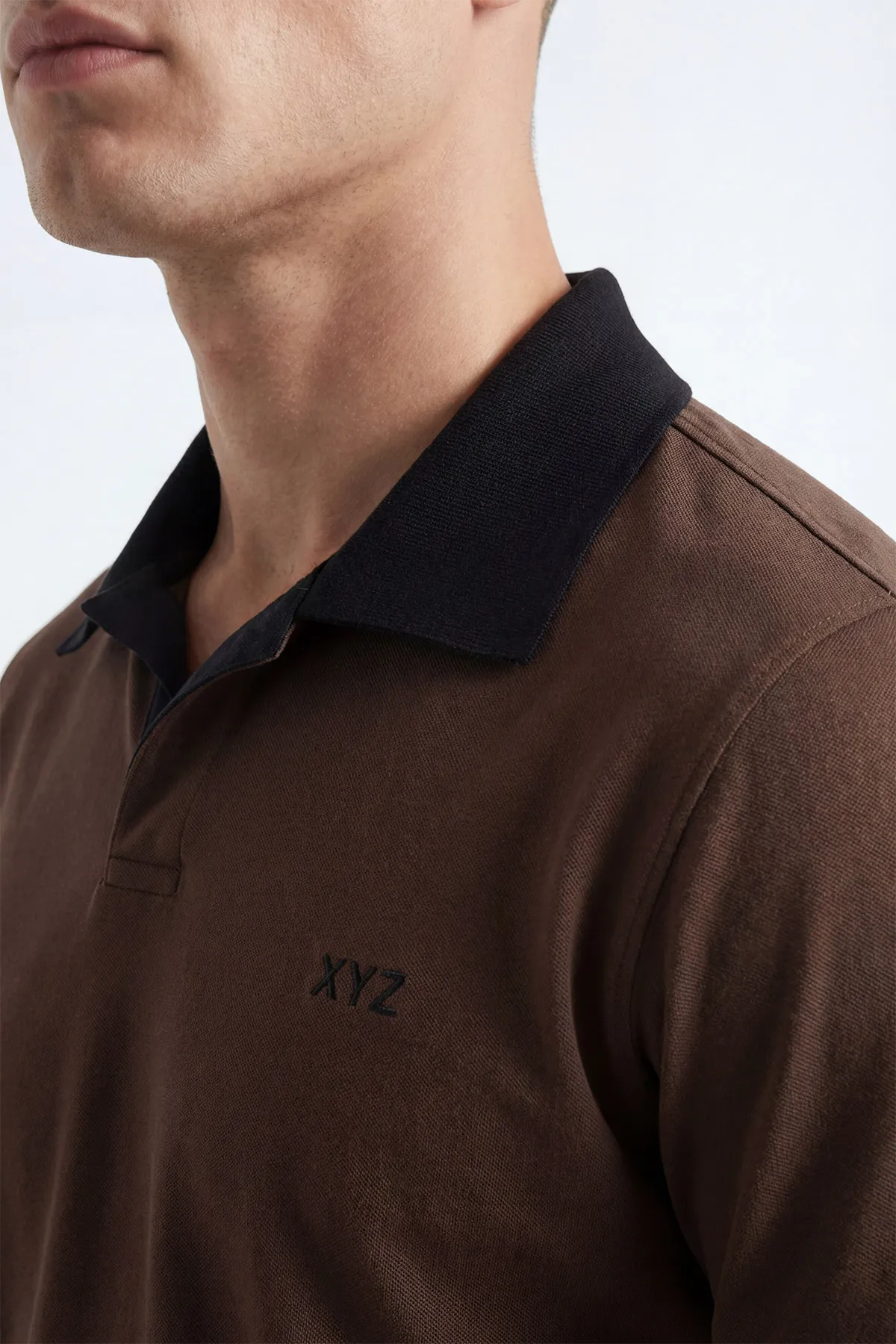 Kahverengi Polo Yaka Erkek Tişört 435553