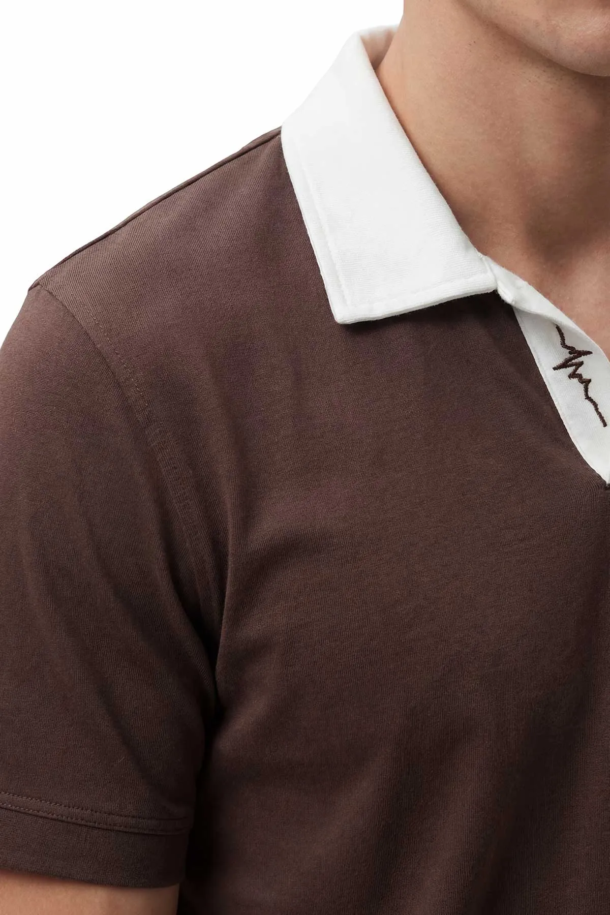 Kahverengi Polo Yaka Erkek Tişört 435578