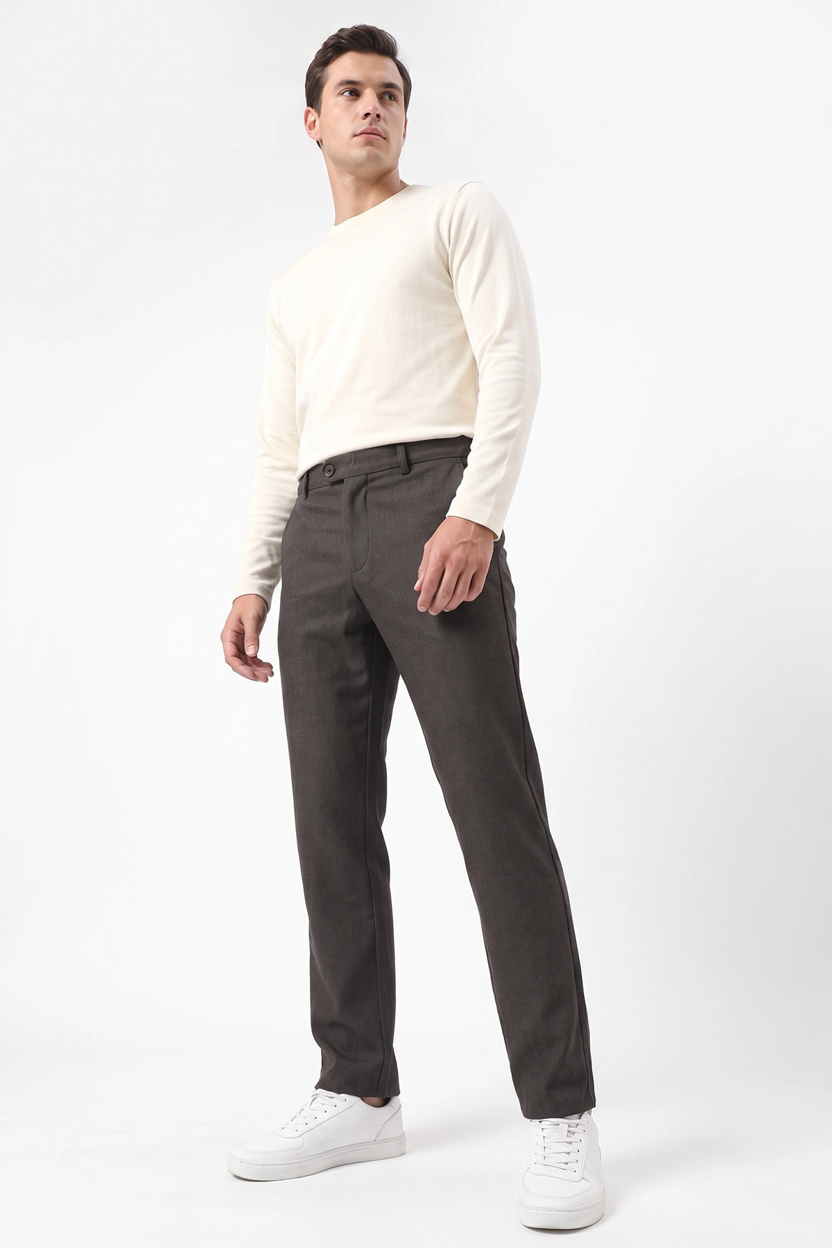 Kahverengi Regular Fit Yeni Sezon Erkek Pantolon 493259