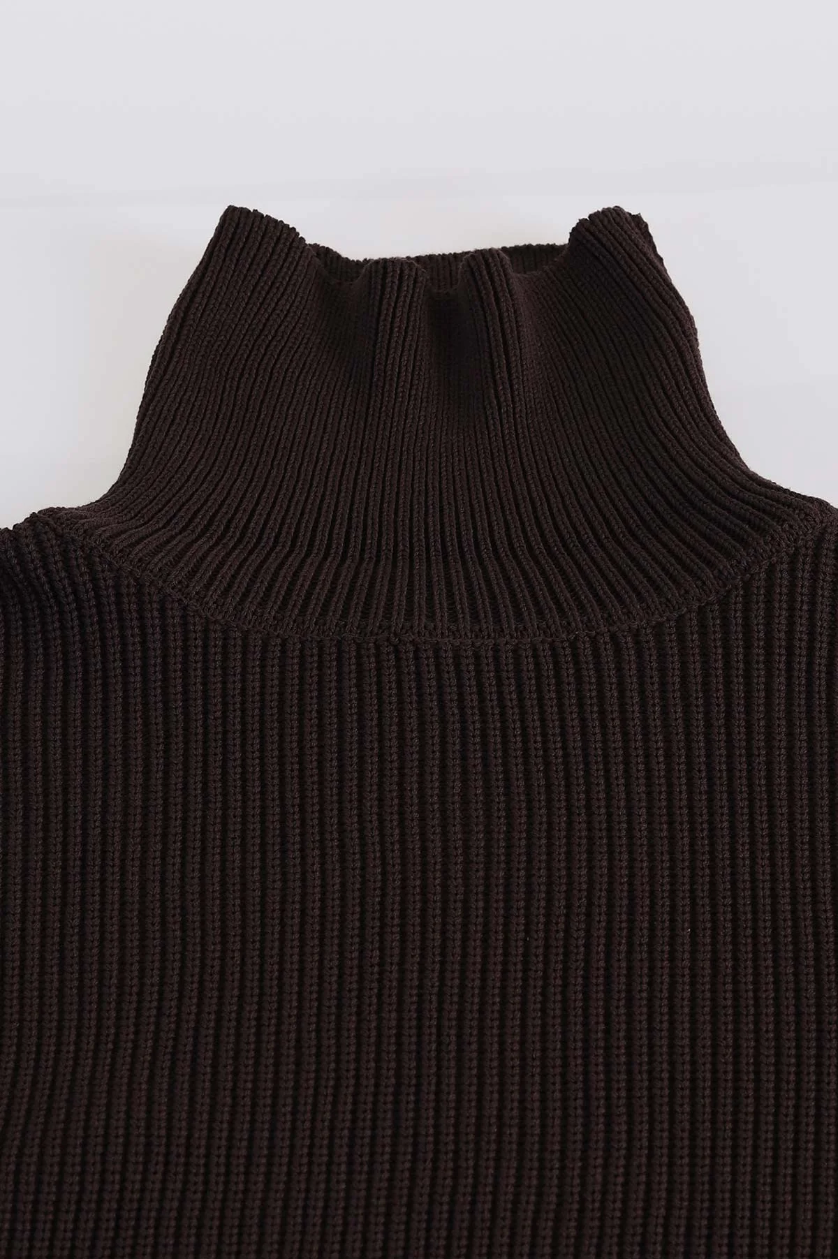 Kahverengi Relaxed Fit Balıkçı Yaka Erkek Triko Kazak 397756