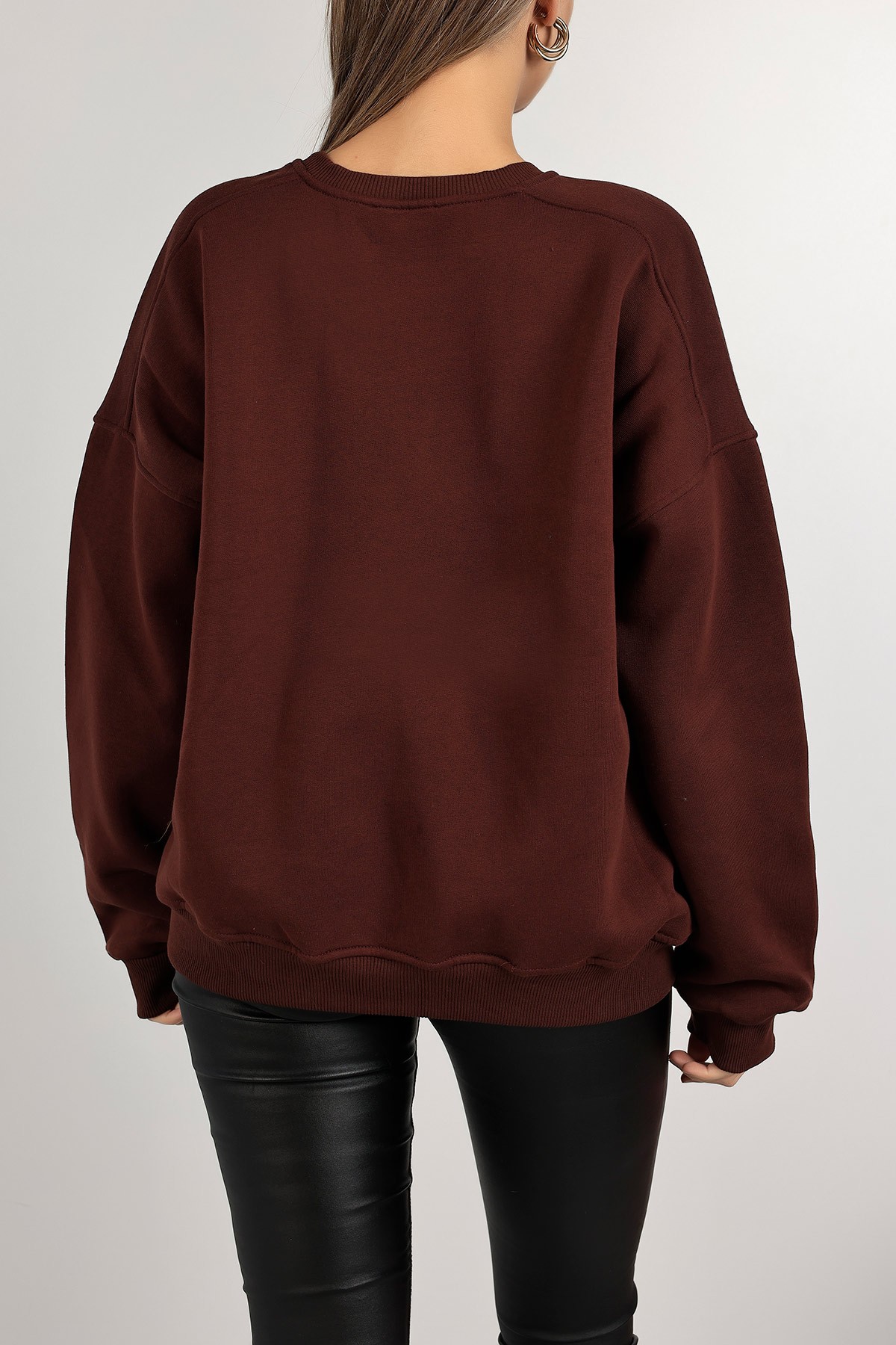 Kahverengi Şardonlu Bayan Sweat 142335