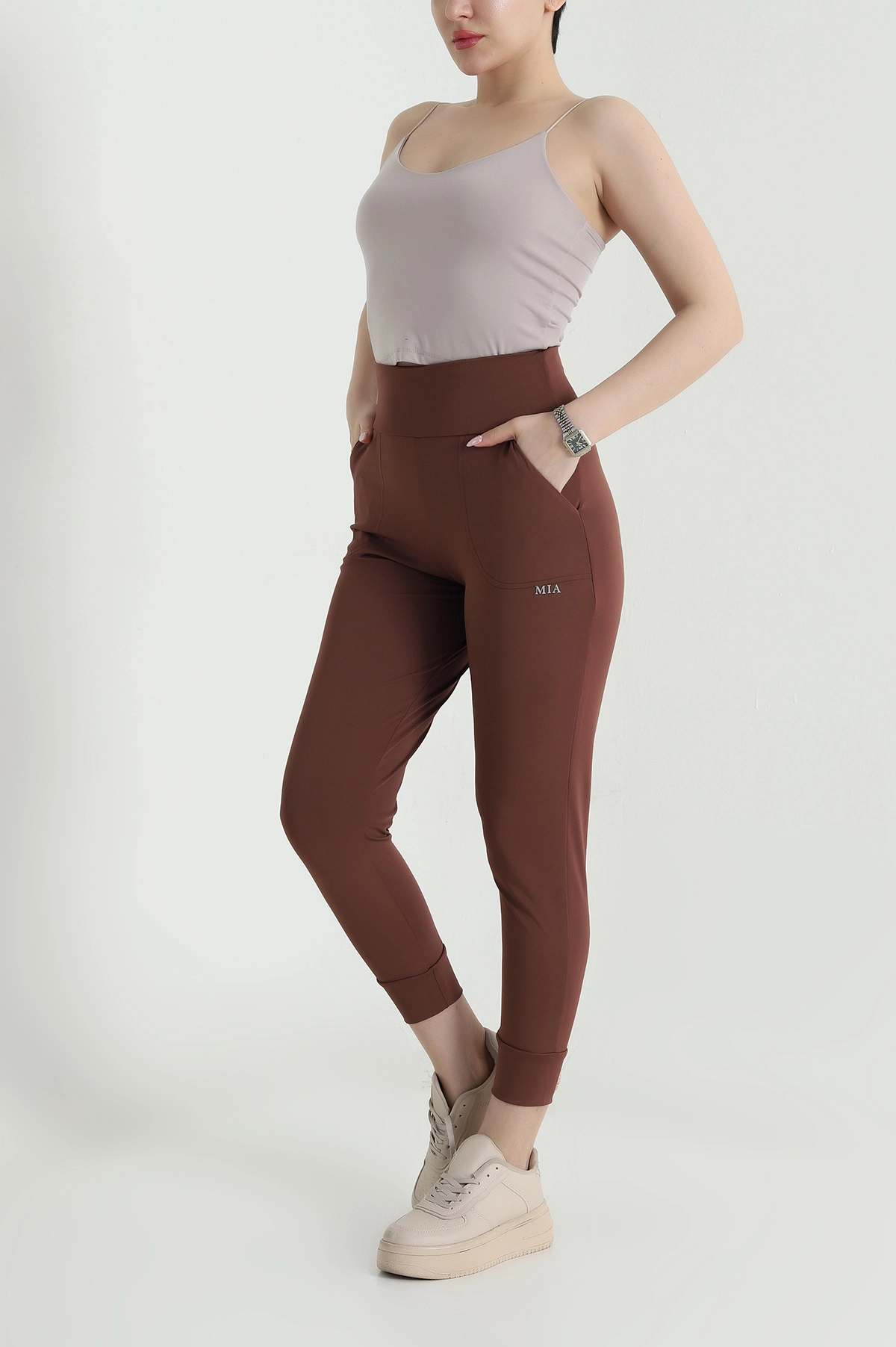 Kahverengi Scuba Kadın Jogger Alt 462154