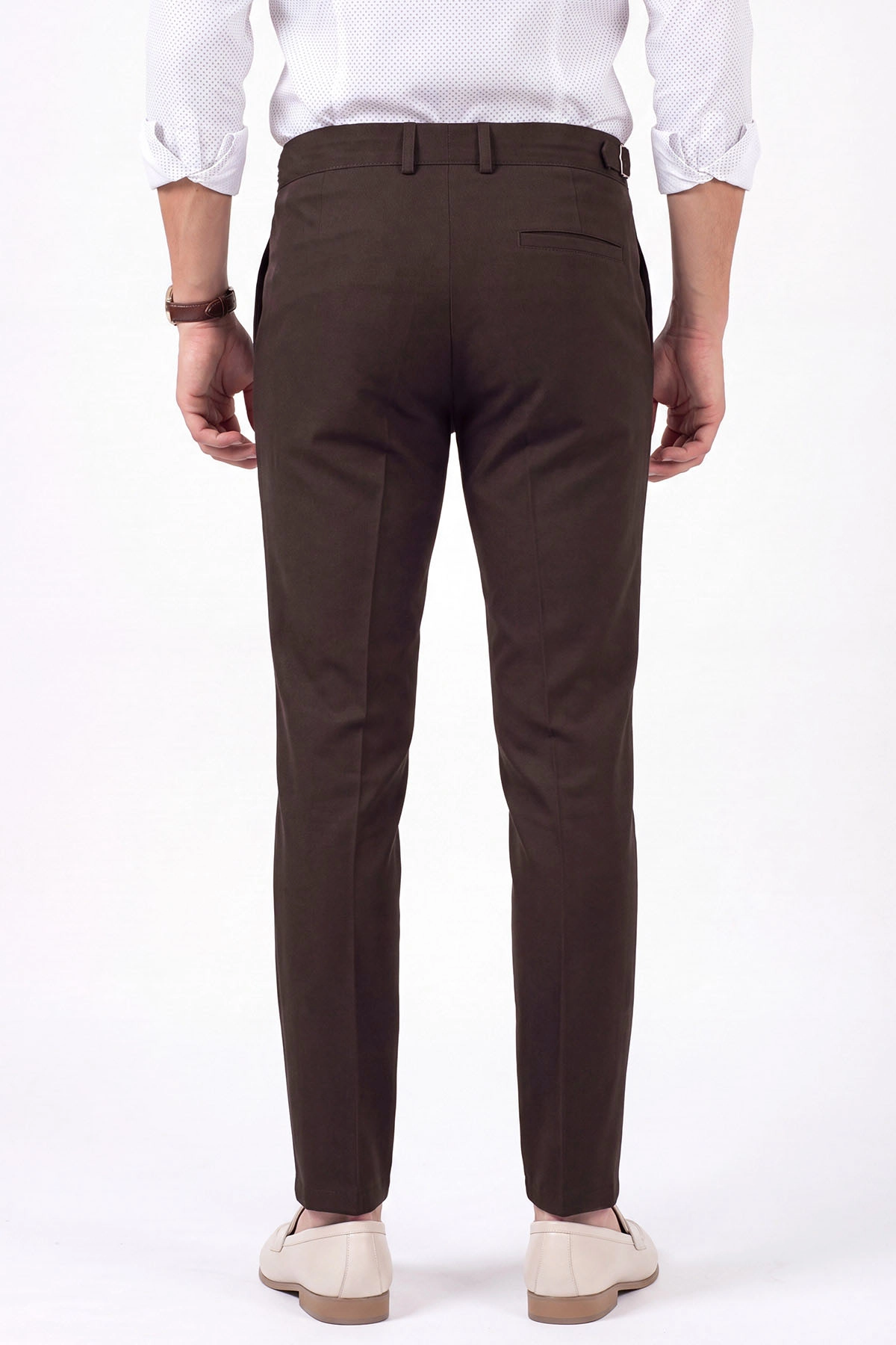 Kahverengi Slim Fit Erkek Kumaş Pantolon 472222