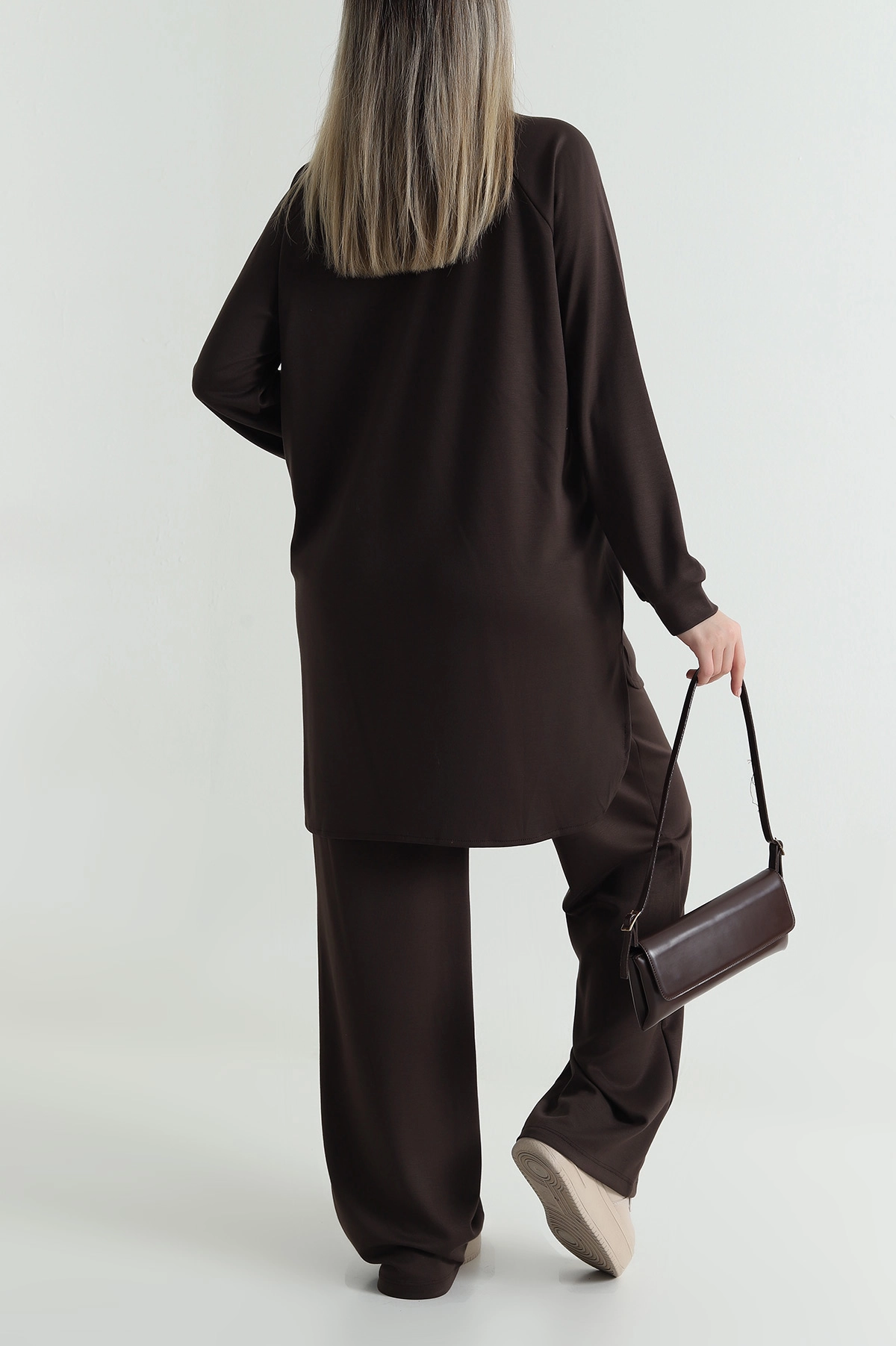 Kahverengi Tunik Pantolon Oysho Kadın İkili Takım 487336
