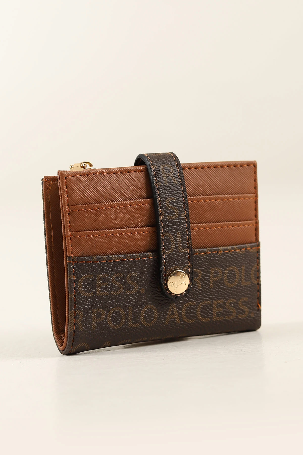 79.99 TL Kahverengi Yazı Tasarım Fermuarlı Kartlı Cüzdan 232017 ...