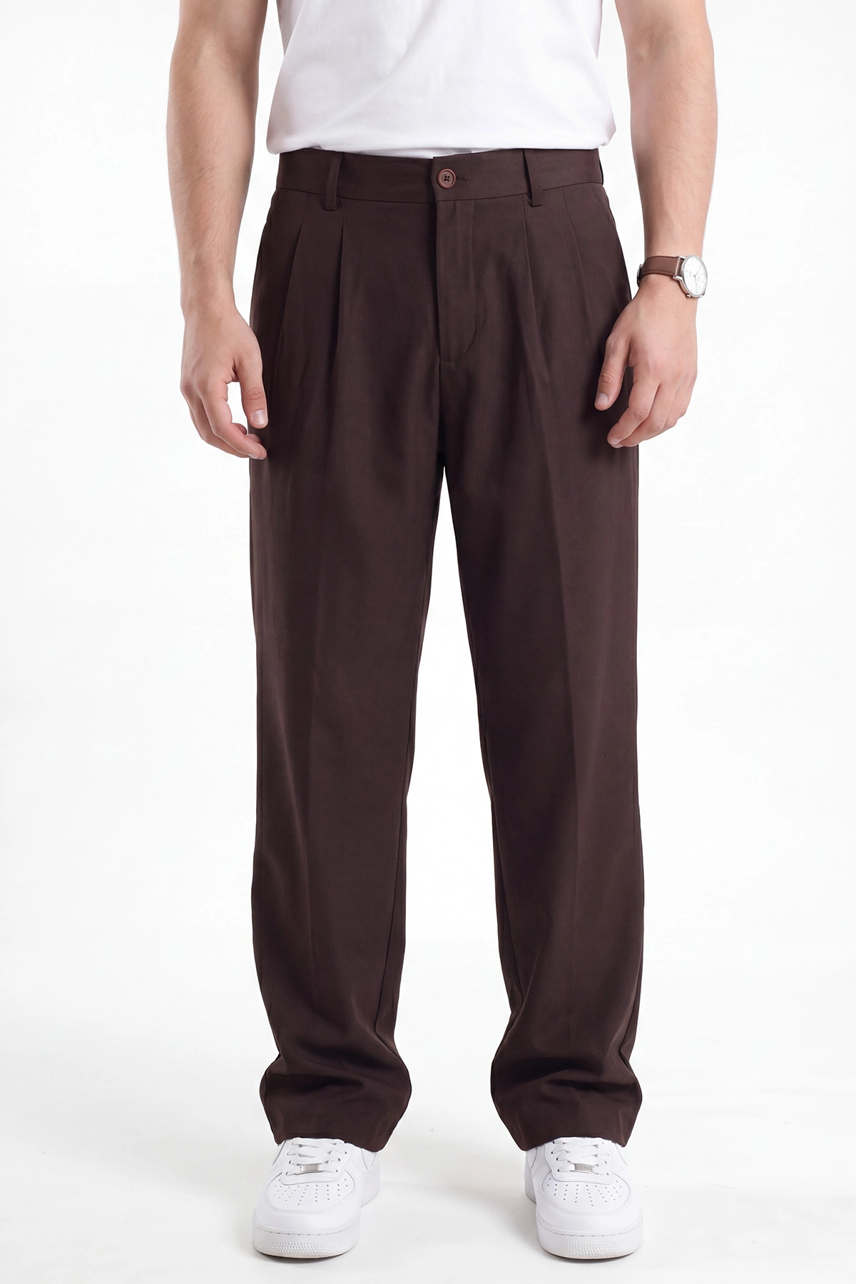 Kahverengi Yeni Sezon Baggy Erkek Pantolon 472164