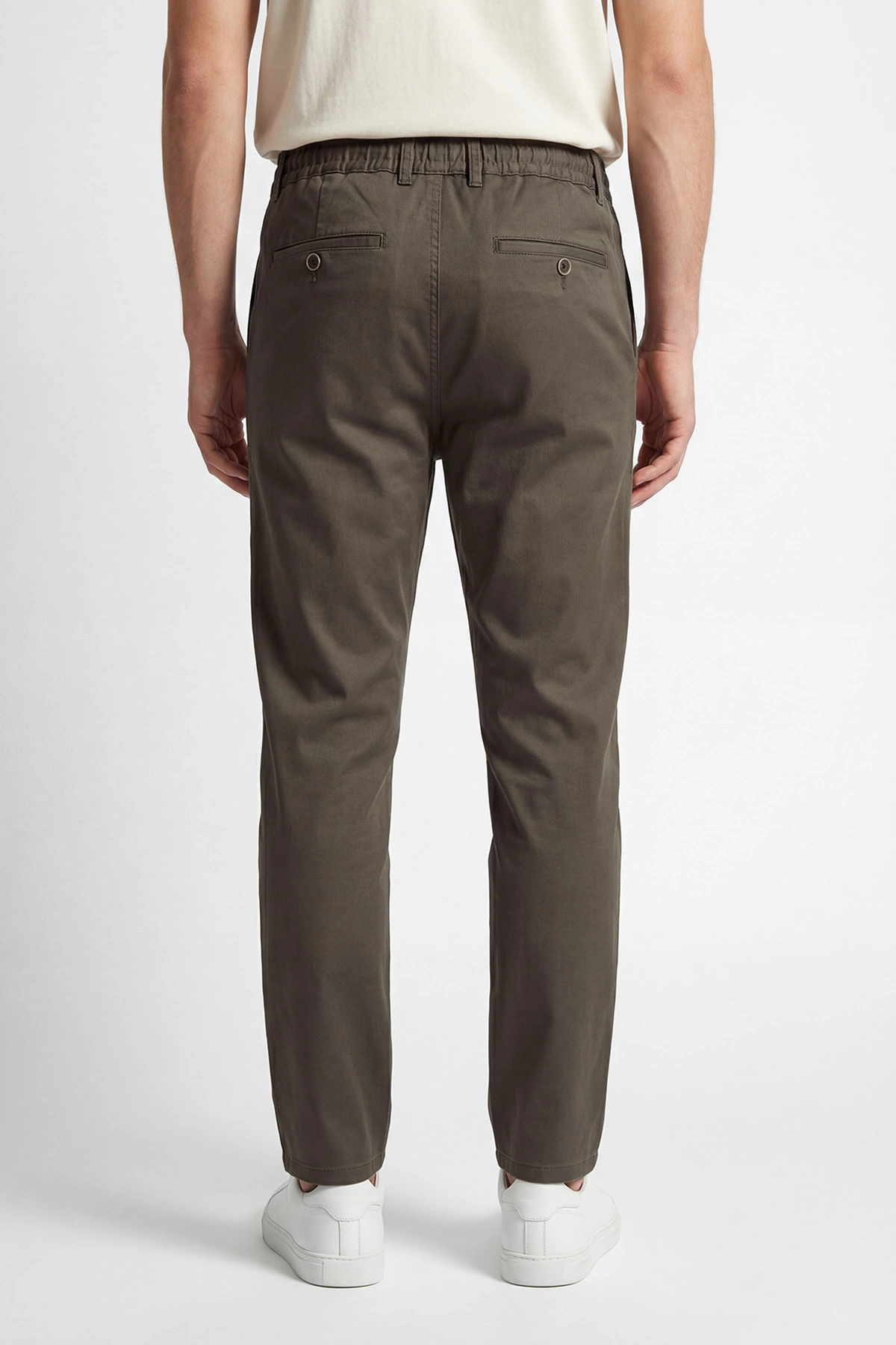 Kahverengi Yeni Sezon Beli Lastikli Erkek Pantolon 450251