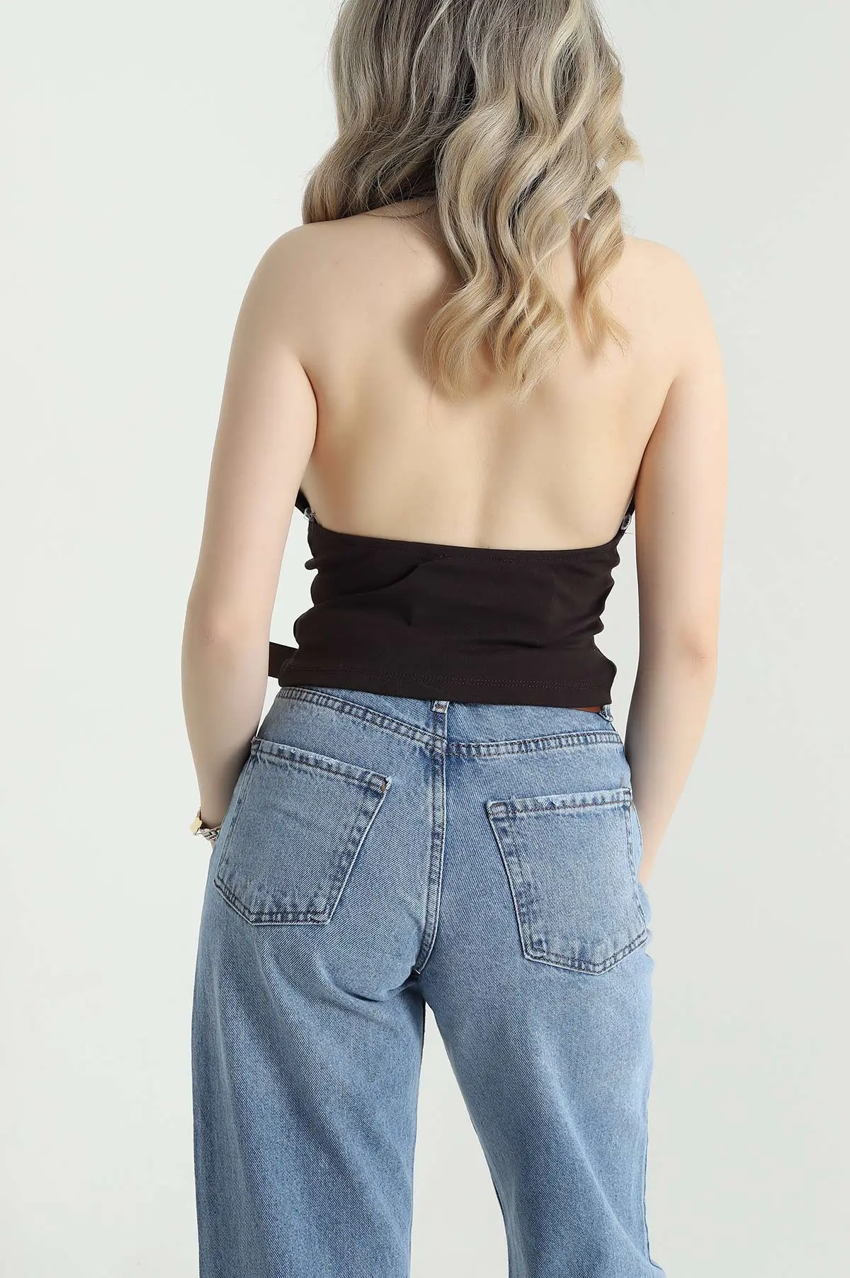 Kahverengi Yeni Sezon Kadın Bluz 456206