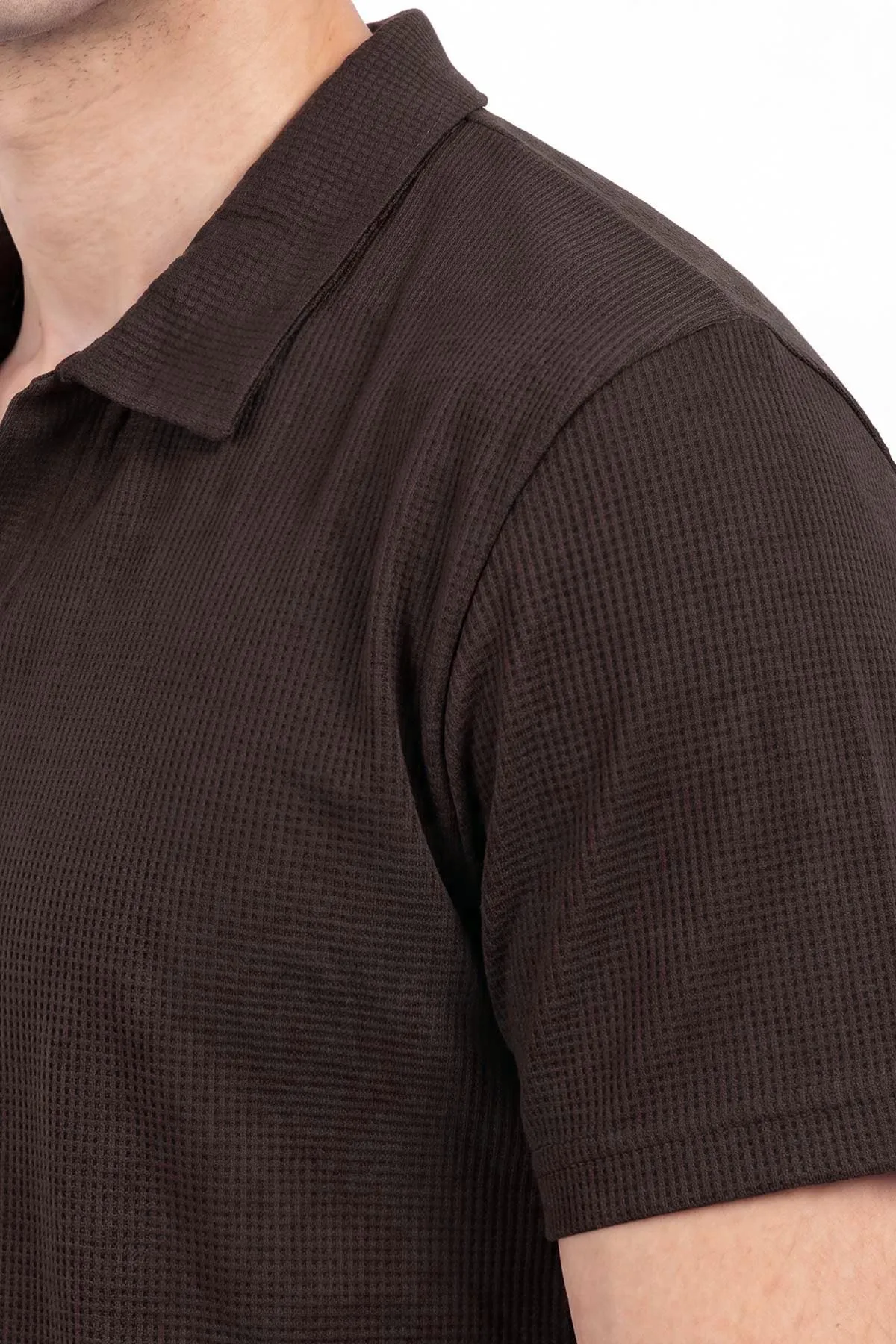 Kahverengi Yeni Sezon Polo Yaka Erkek Tişört 475612