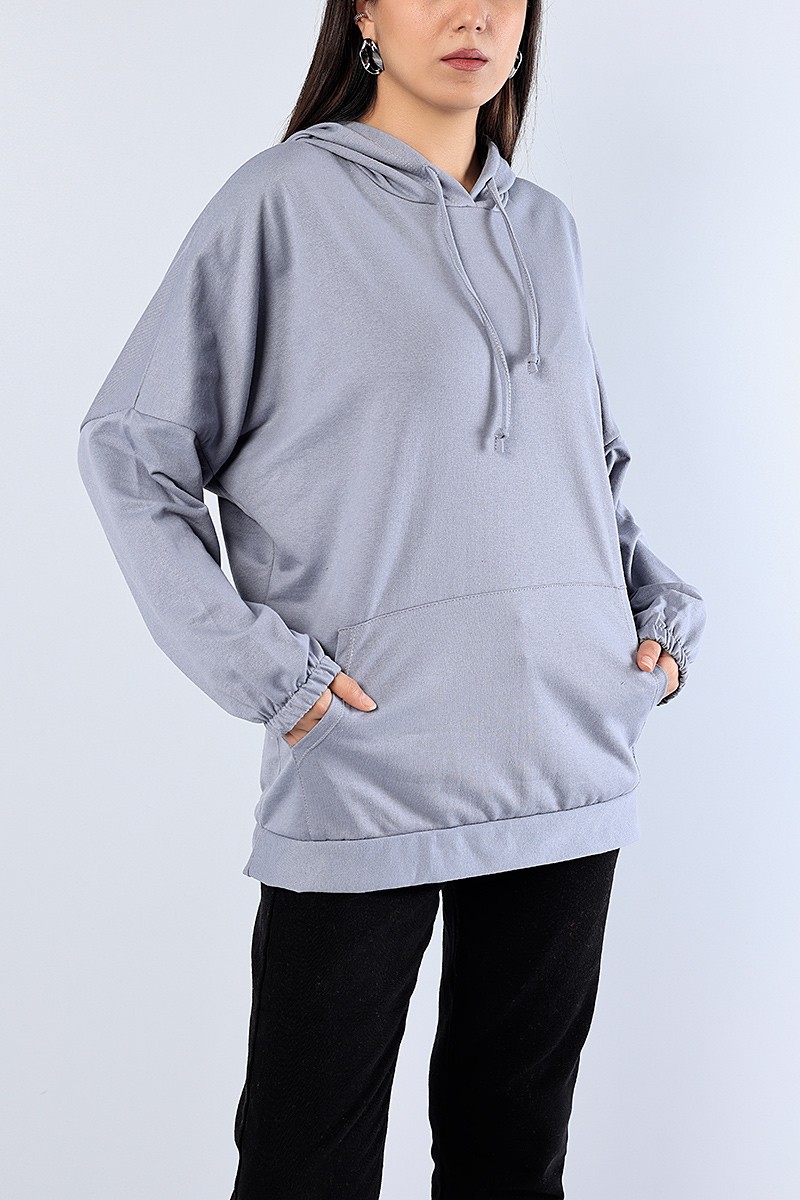 Kapüşonlu Sweat Tunik 80876