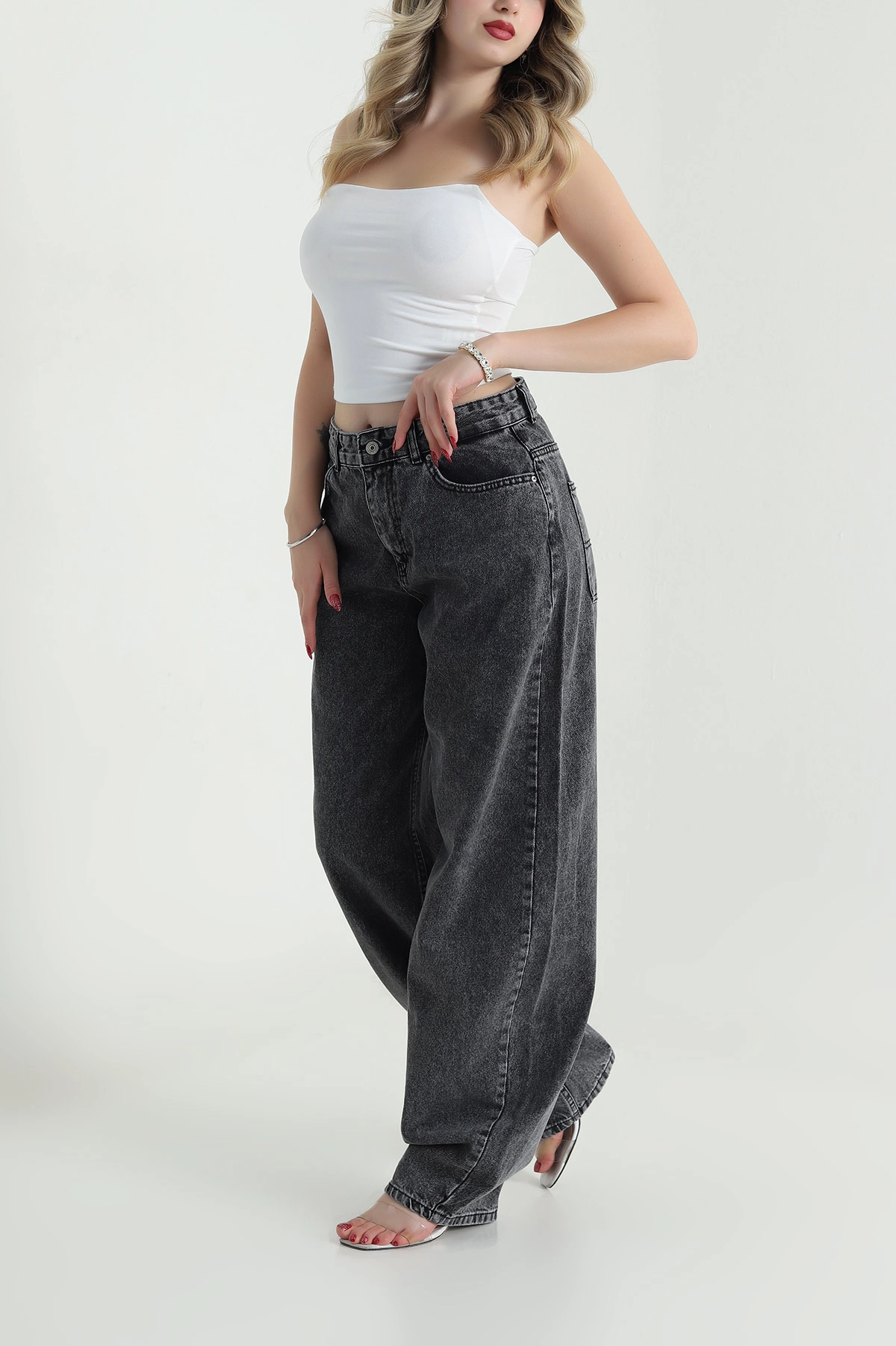 Kar Yıkama Boyfriend Kadın Kot Pantolon 480913