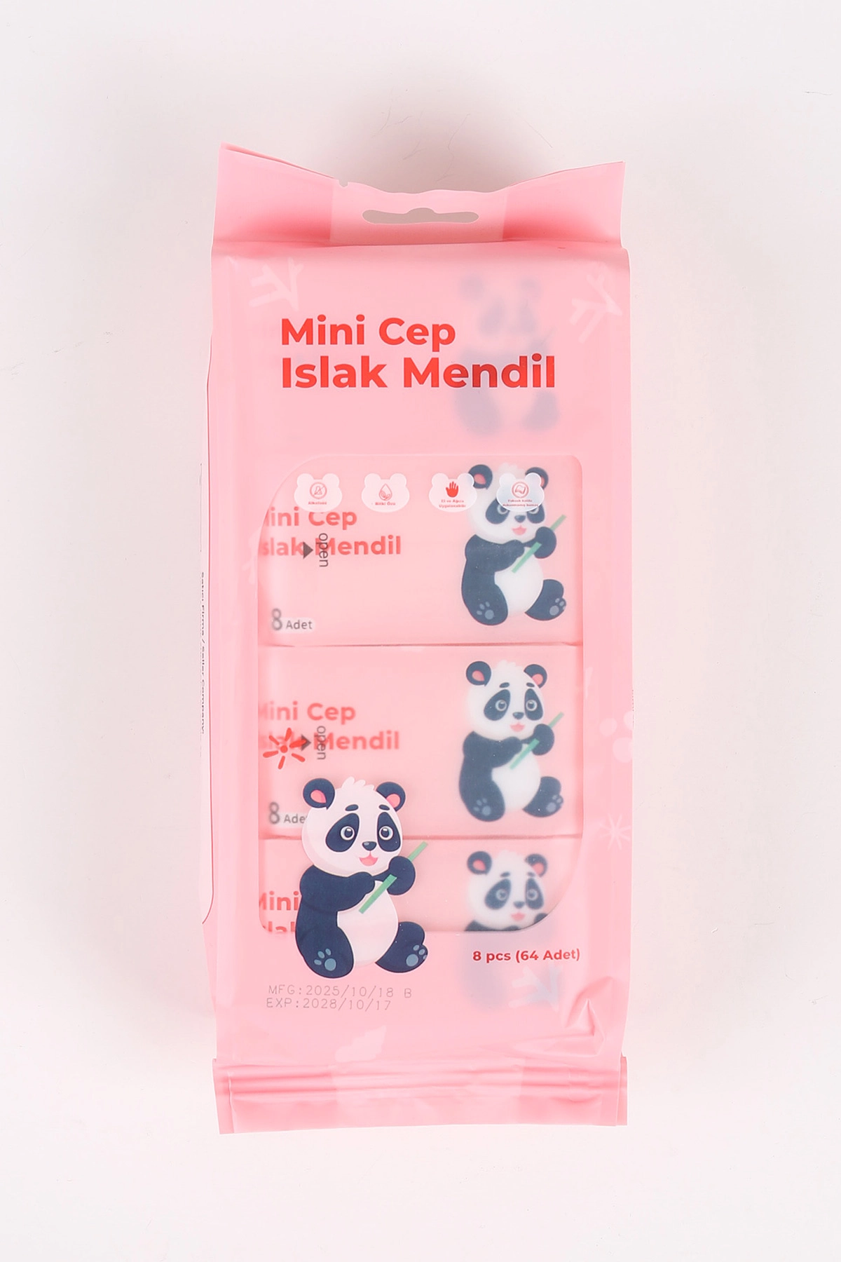 Karakterli 8 Li Mini Cep Islak Mendil No: Mas-156 406005