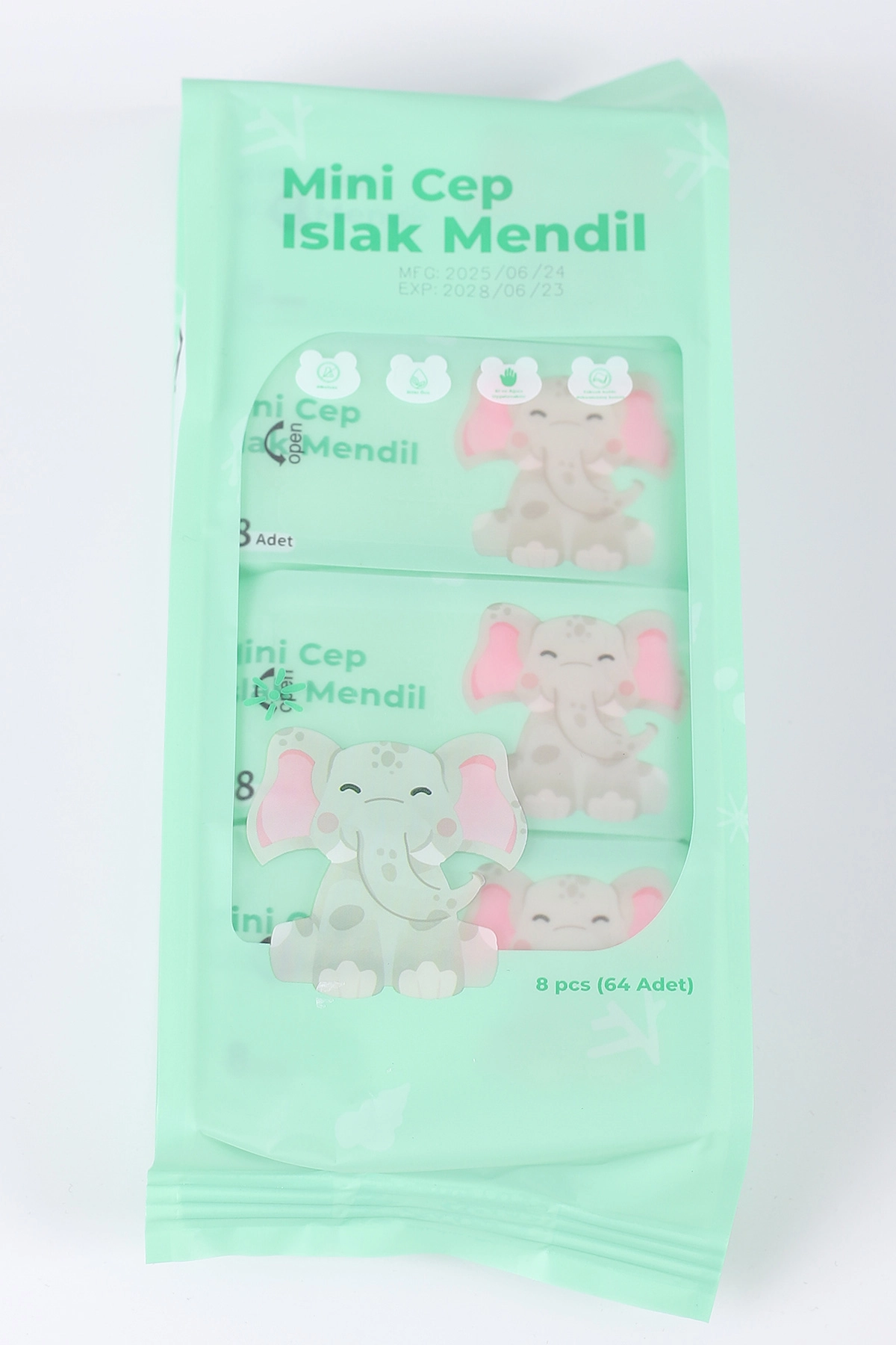 Karakterli 8 Li Mini Cep Islak Mendil No: Mas-156 406013
