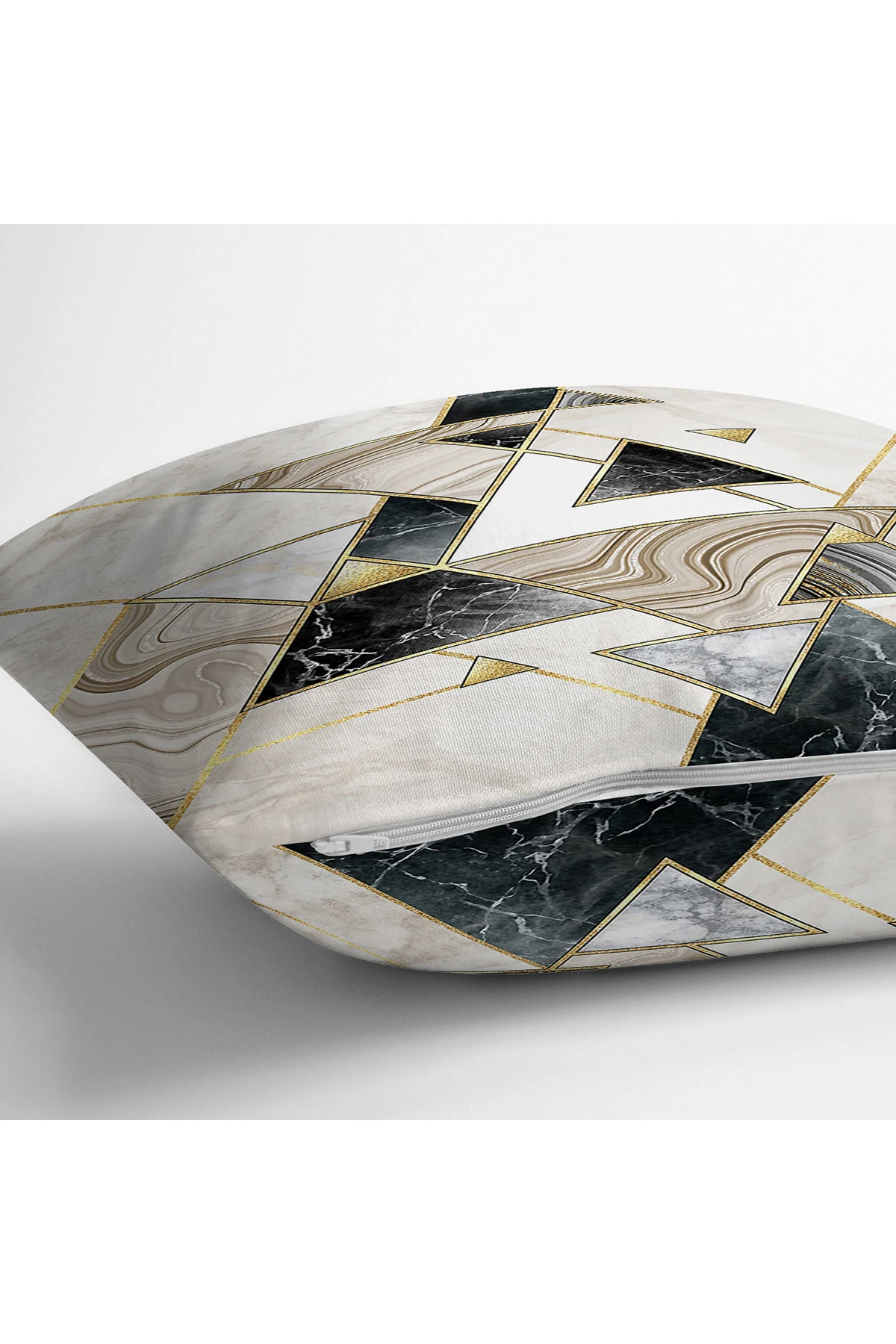 43x43 Dijital Baskılı Fermuarlı Modern Kırlent Kılıfı 308783