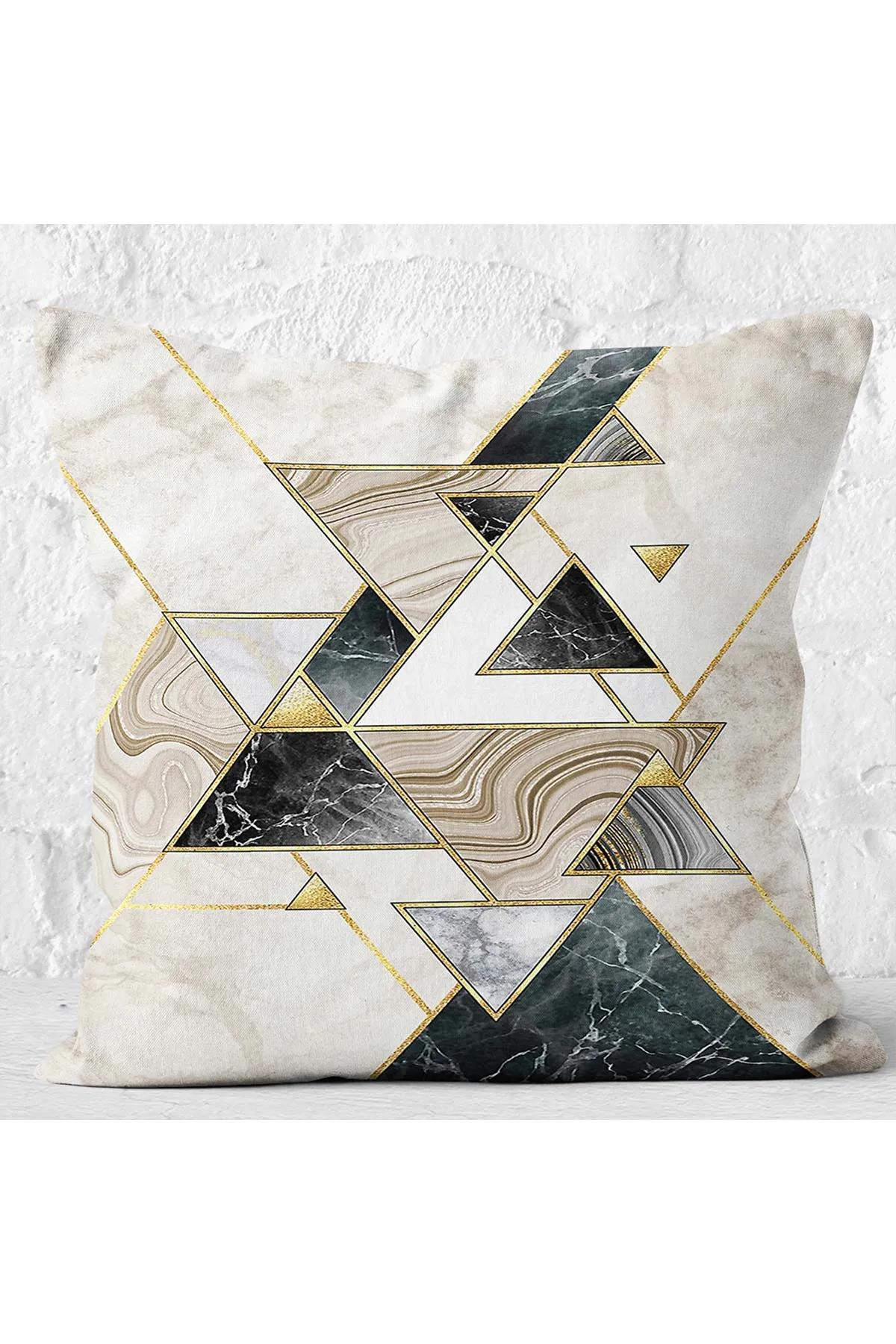 43x43 Dijital Baskılı Fermuarlı Modern Kırlent Kılıfı 308783