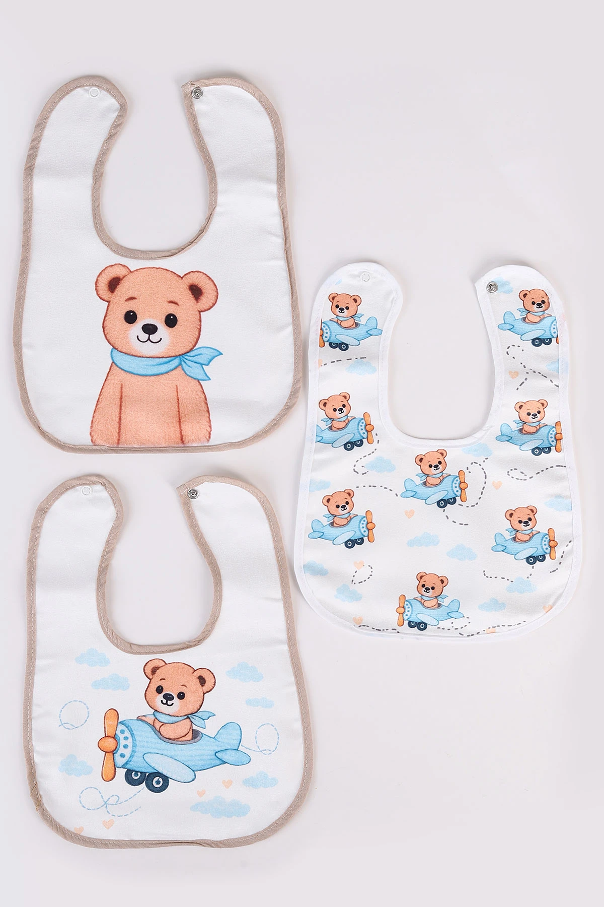 Karışık Desen 3'lü Bebek Mama Önlüğü 476602