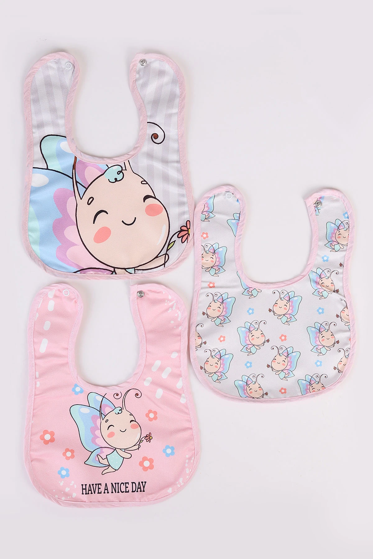 Karışık Desen 3'lü Bebek Mama Önlüğü 476610