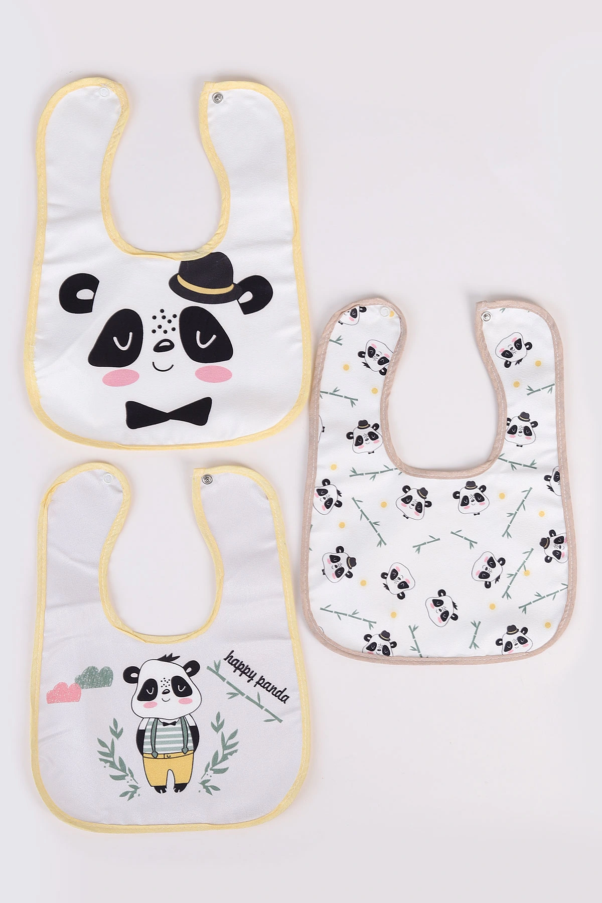 Karışık Desen 3'lü Bebek Mama Önlüğü 476611