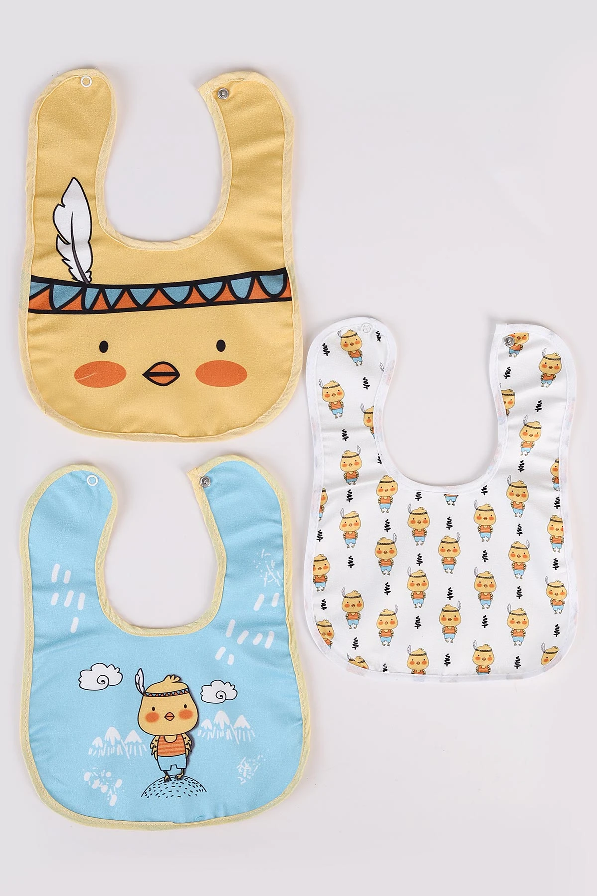 Karışık Desen 3'lü Bebek Mama Önlüğü 476615