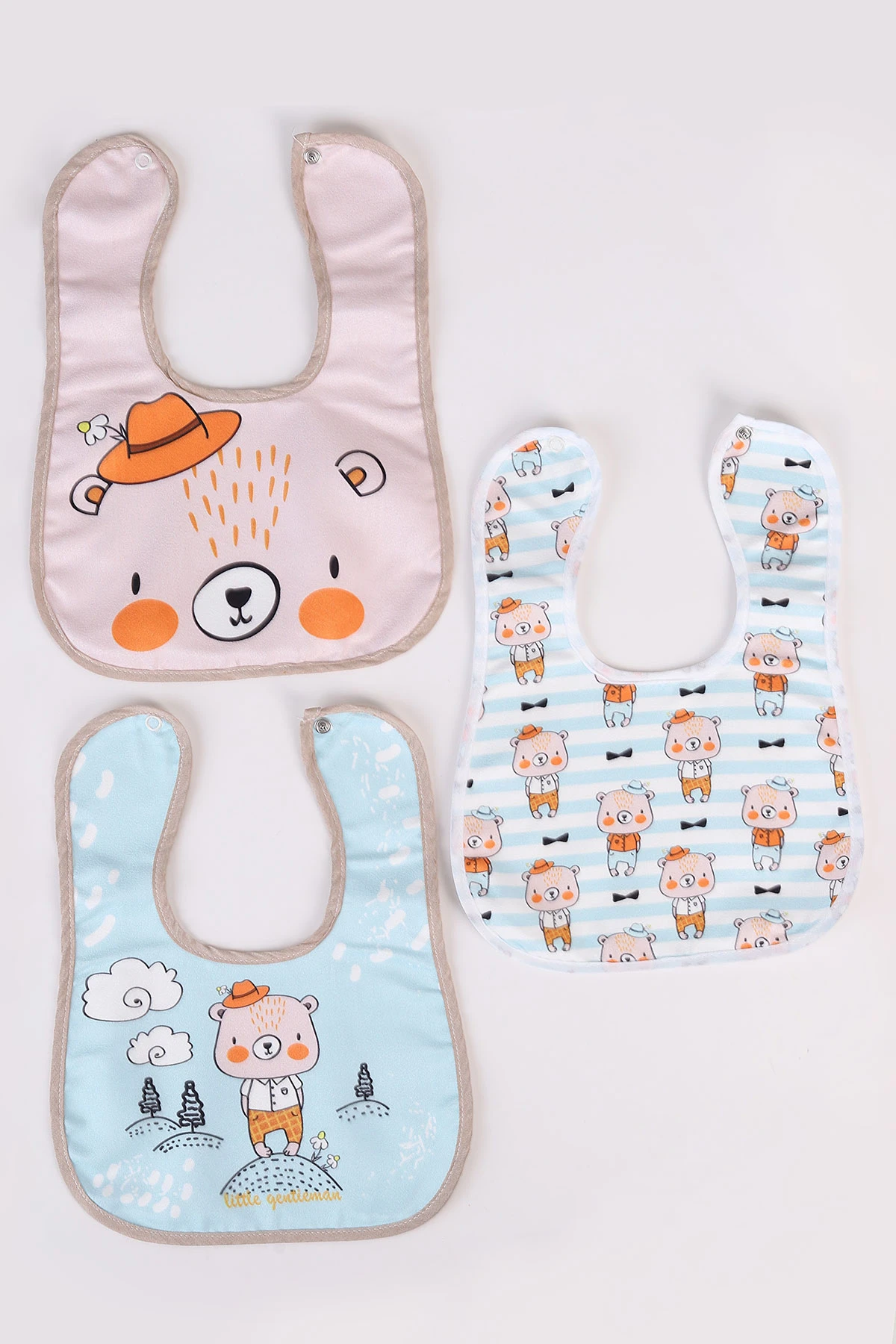 Karışık Desen 3'lü Bebek Mama Önlüğü 476616