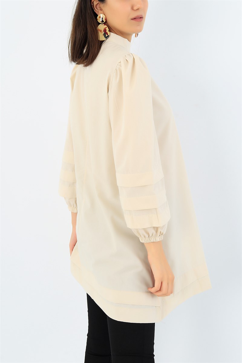 Kat Detay Bej Tunik 36718