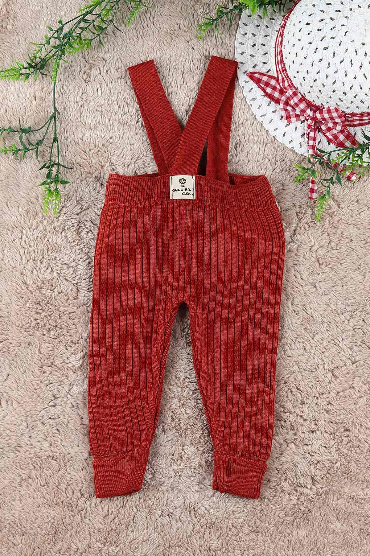 Kiremit (0-24 Ay) Fitilli Duble Paça Askılı Erkek Bebe Alt 197684