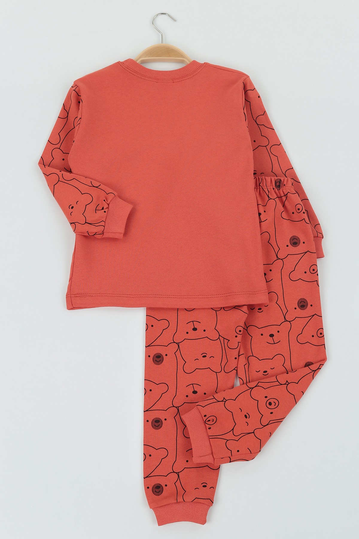Kiremit (4-6 yaş) Drag Baskılı Erkek Çocuk Pijama Takımı 134207