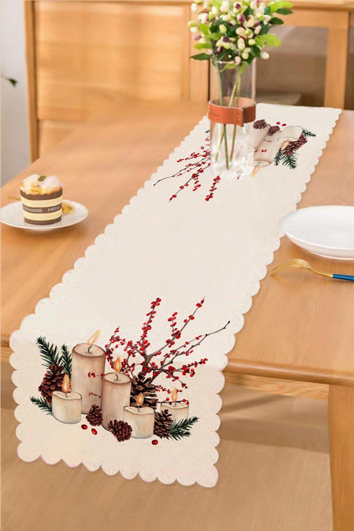 45x140 Dijital Baskılı Özel Tasarım Modern Runner 223828