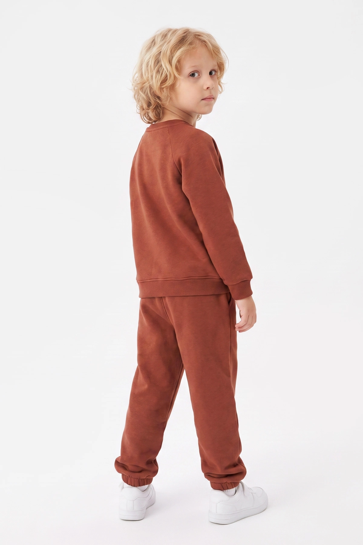 Kiremit (5-12 Yaş) Authentic Nakışlı 3 İp Şardonlu Erkek Çocuk Kışlık Takım 483532