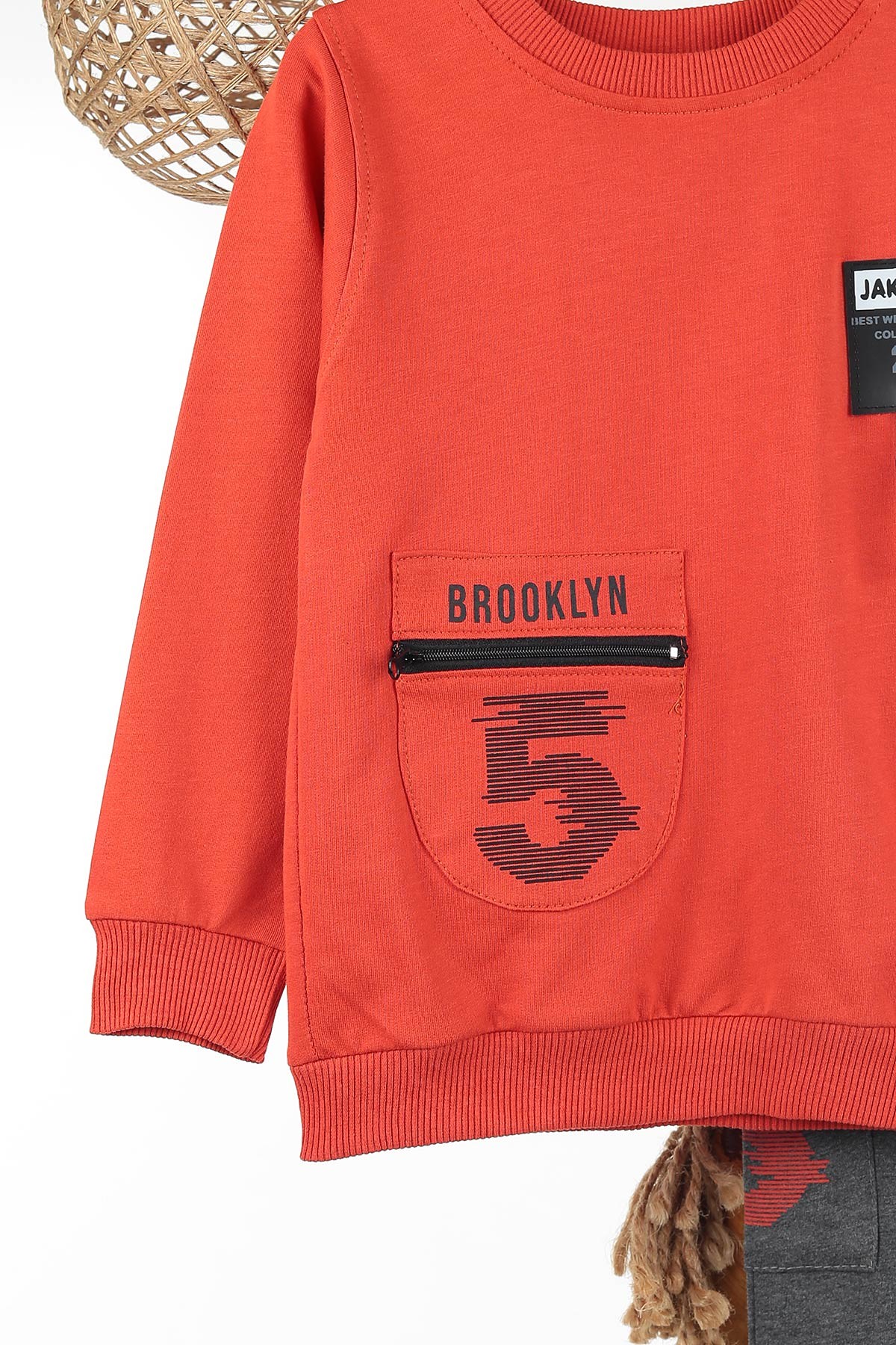 Kiremit (7-10 Yaş) Brooklyn Baskılı Erkek Çocuk Takım 142527