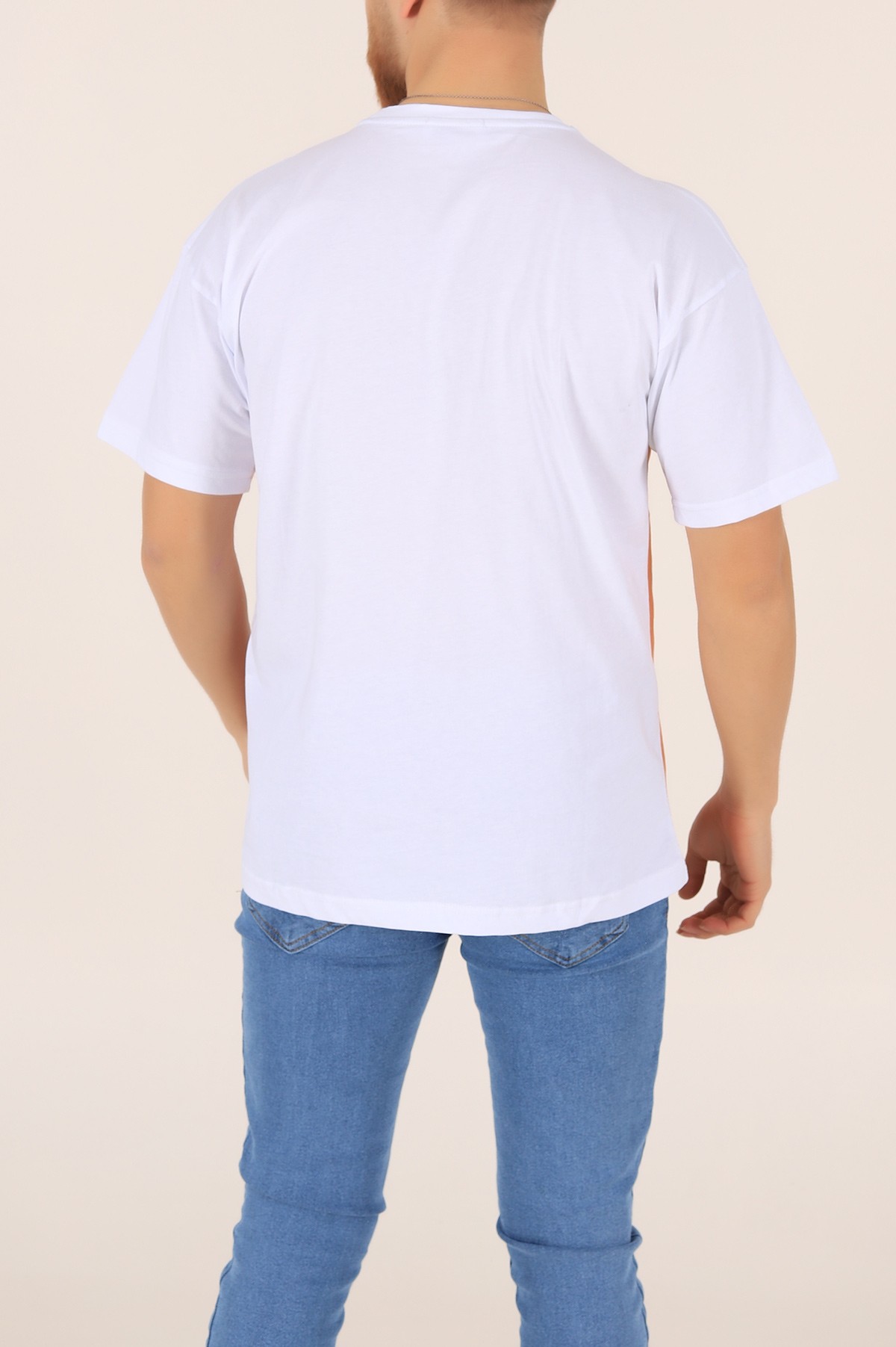Kiremit A Counsel Of Perfectıon Baskılı Oversize Erkek Tişört 169681