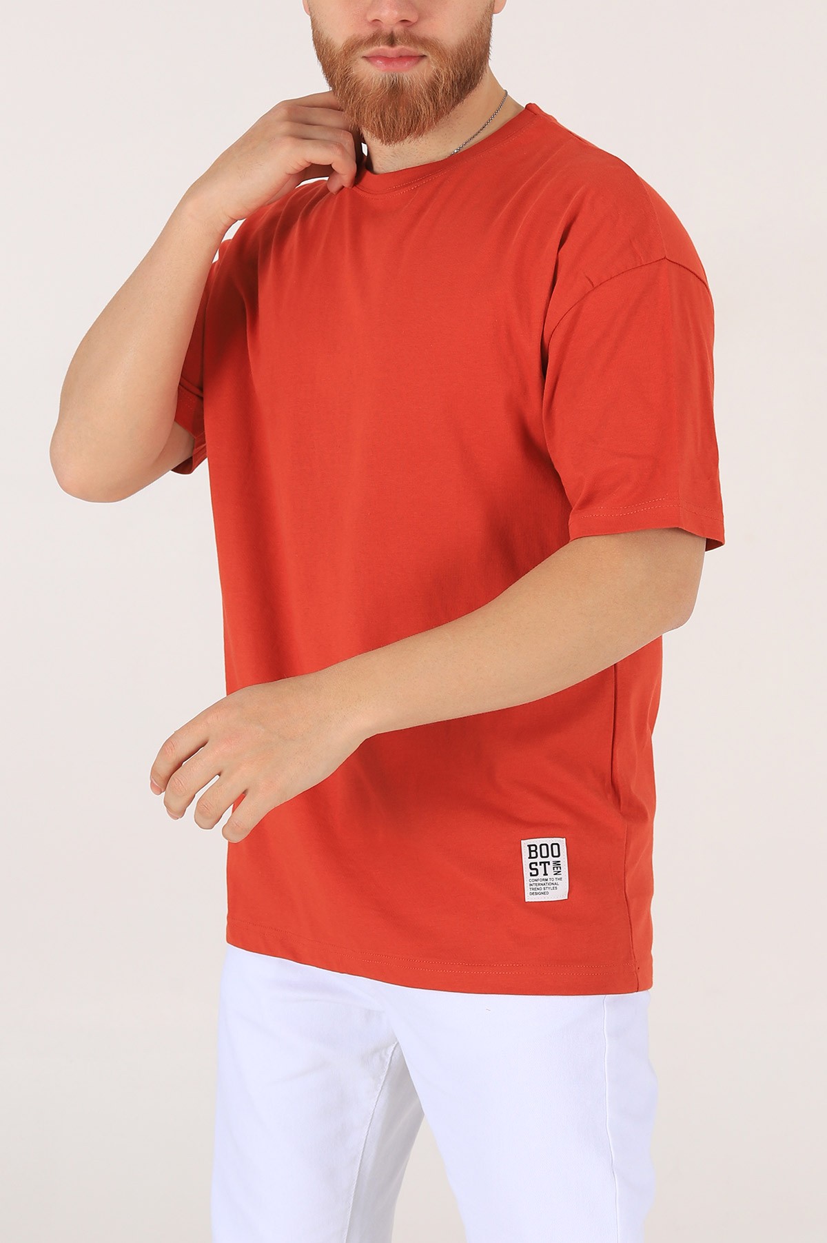 Kiremit Oversize Erkek Tişört 170989