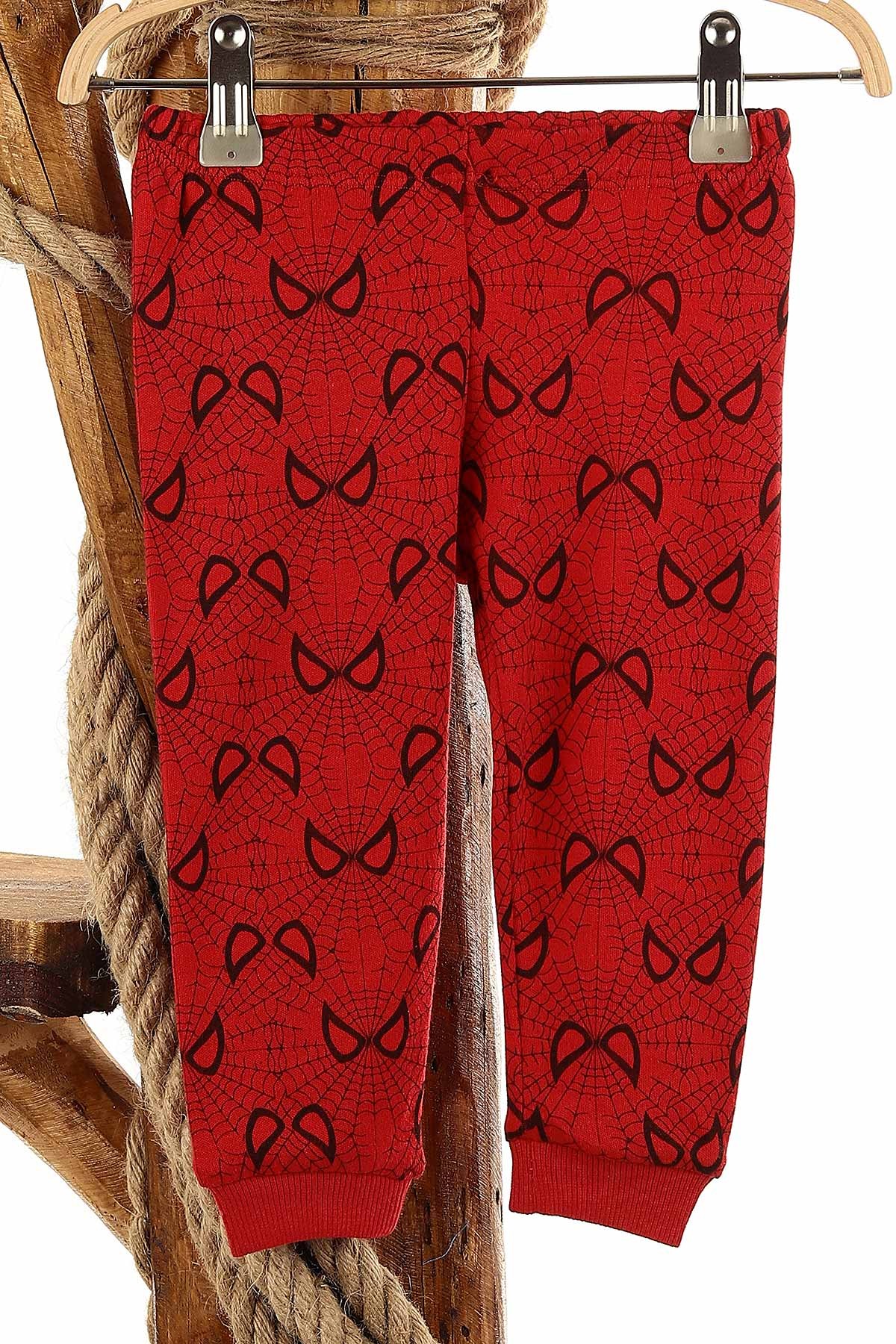 Kırmızı (1-3 Yaş) Danger Örümcek Adam Baskılı Erkek Çocuk Pijama Takım 145160