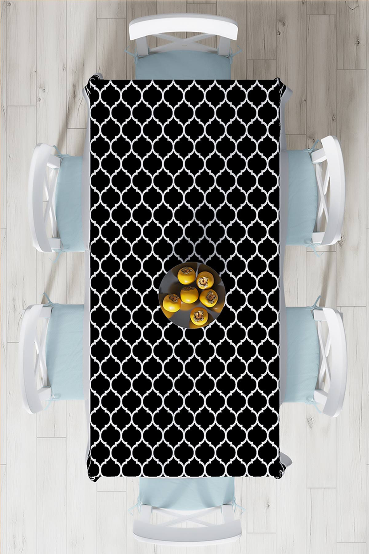 140x220 Dijital Baskılı Mordern Masa Örtüsü 219012