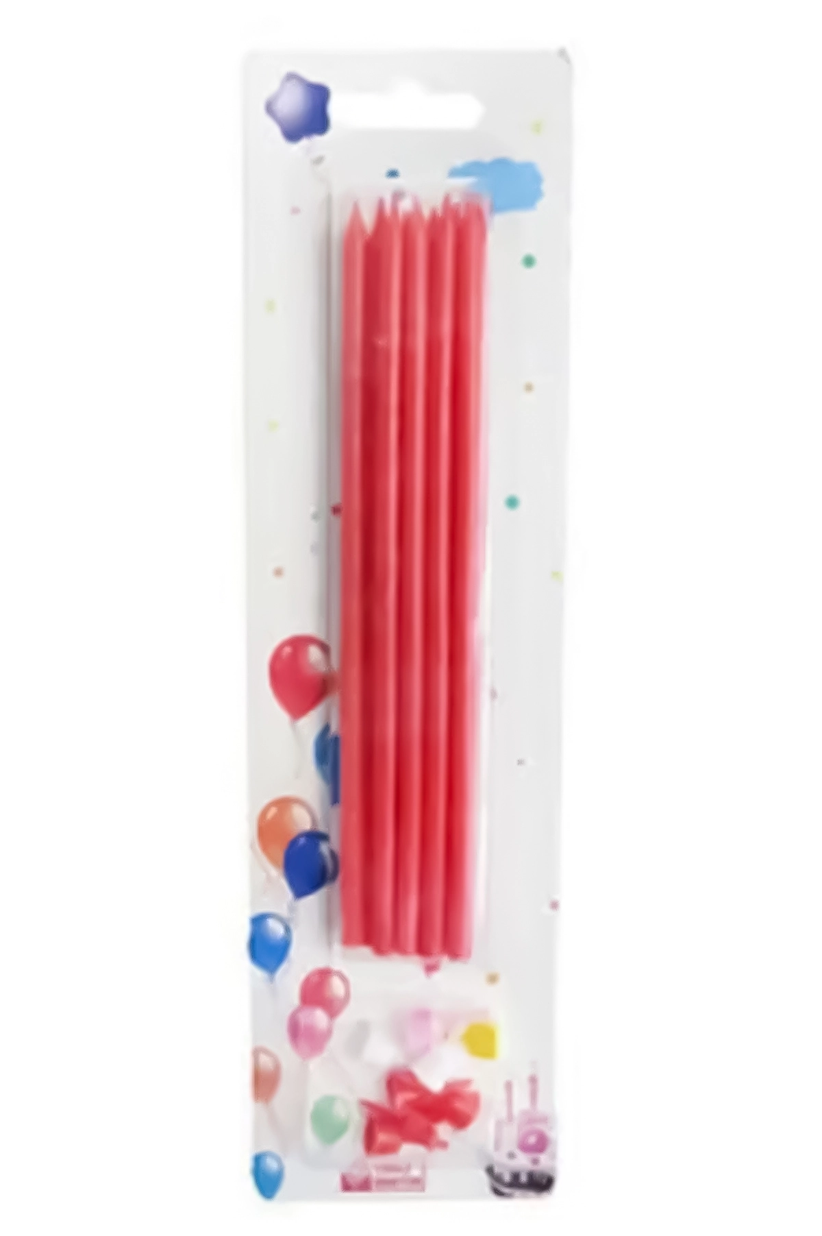 Kırmızı 15 cm Mum 10'lu 451645