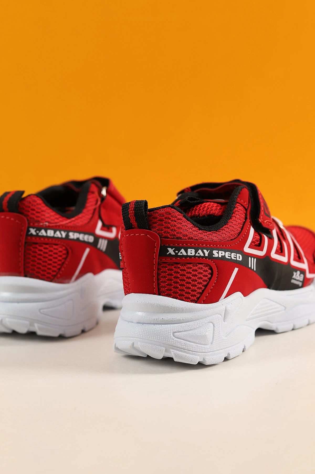 Kırmızı (26-30 Patik ) Abay Baskılı Kalın Taban Çocuk Spor Ayakkabı 254604